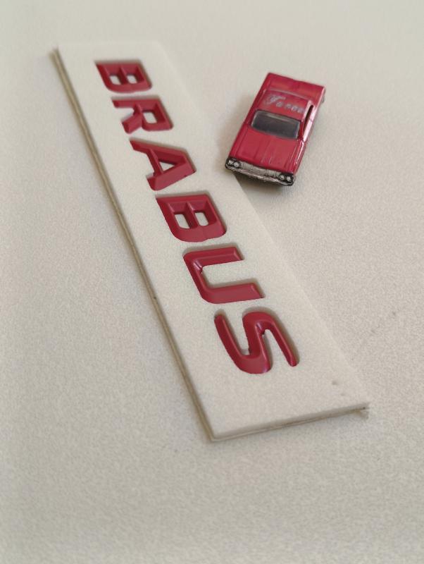 Brabus Kırmızı Bagaj Yazısı 3M 3D ABS