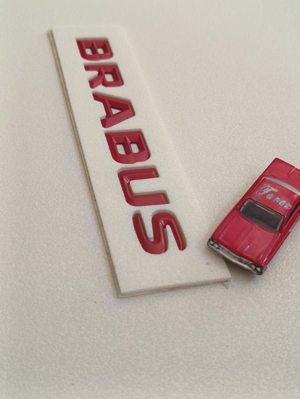 Brabus Kırmızı Bagaj Yazısı 3M 3D ABS