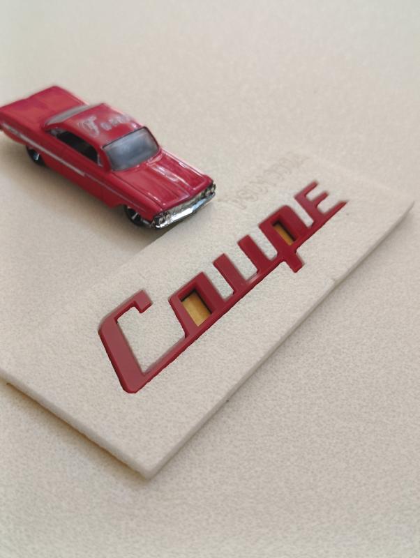 Coupe Kırmızı Bagaj Yazısı 3M 3D ABS