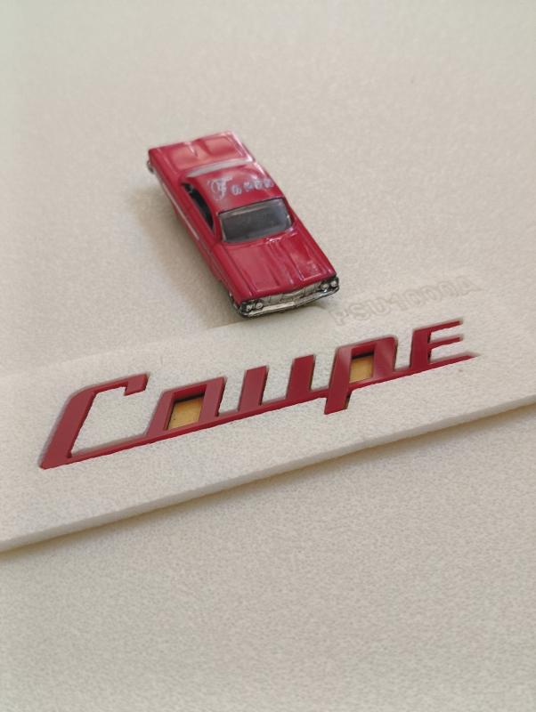 Coupe Kırmızı Bagaj Yazısı 3M 3D ABS