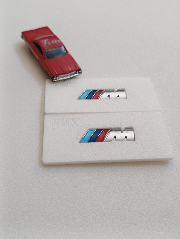 M Çamurluk Arması Seti Küçük Boy 2’li Krom 3M 3D ABS