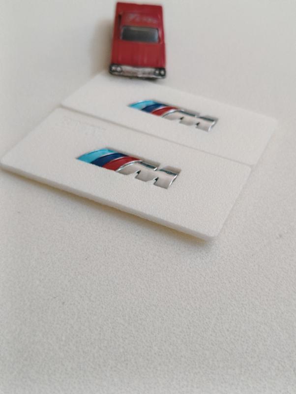 M Çamurluk Arması Seti Küçük Boy 2’li Krom 3M 3D ABS