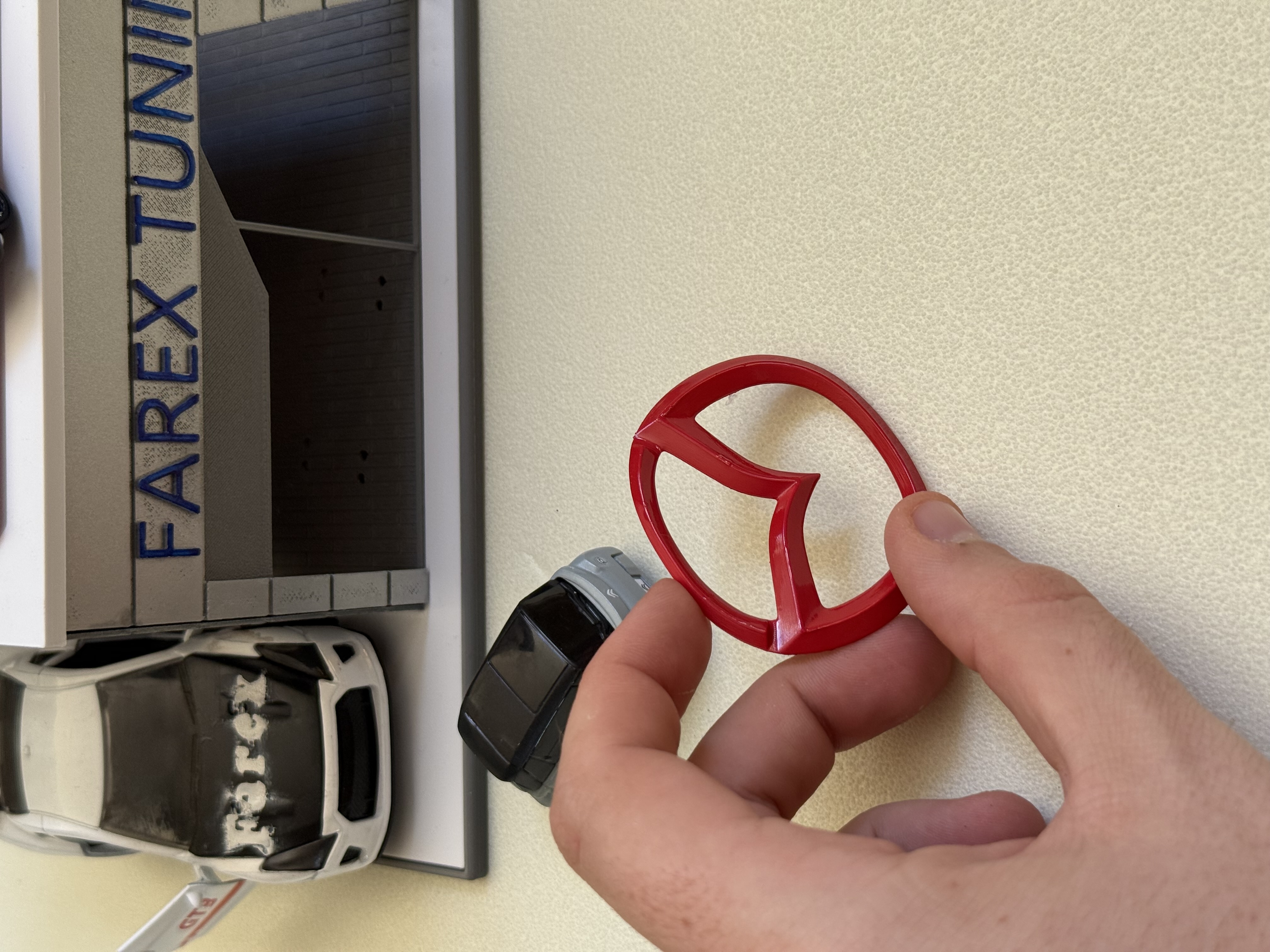 Mazda Direksiyon Göbeği Arması Kırmızı 3M 3D ABS