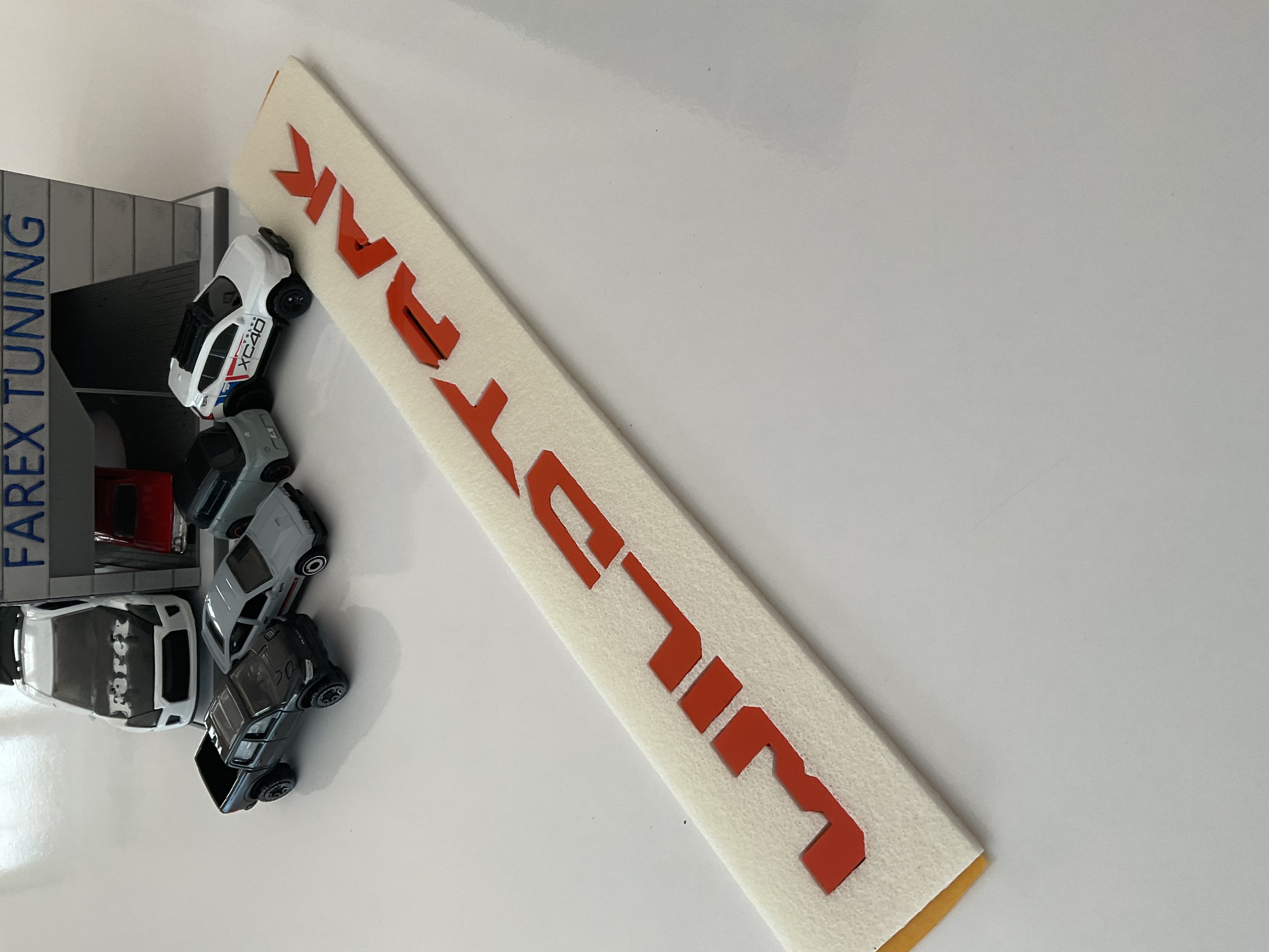 Ford Wildtrak Orange Çamurluk Yazısı 3M 3D ABS