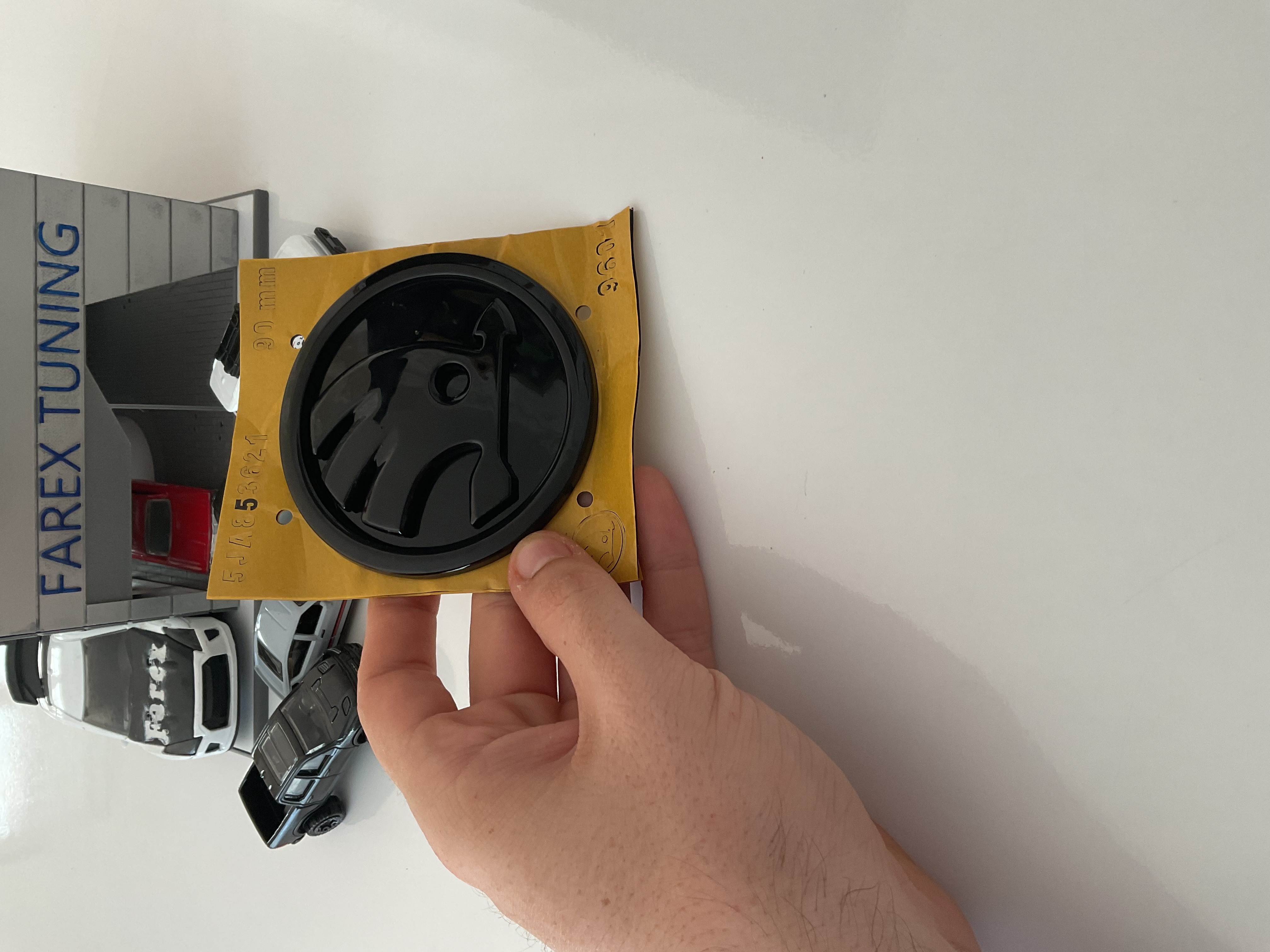 Skoda Piano Black Bagaj Arması 90mm 3M 3D ABS