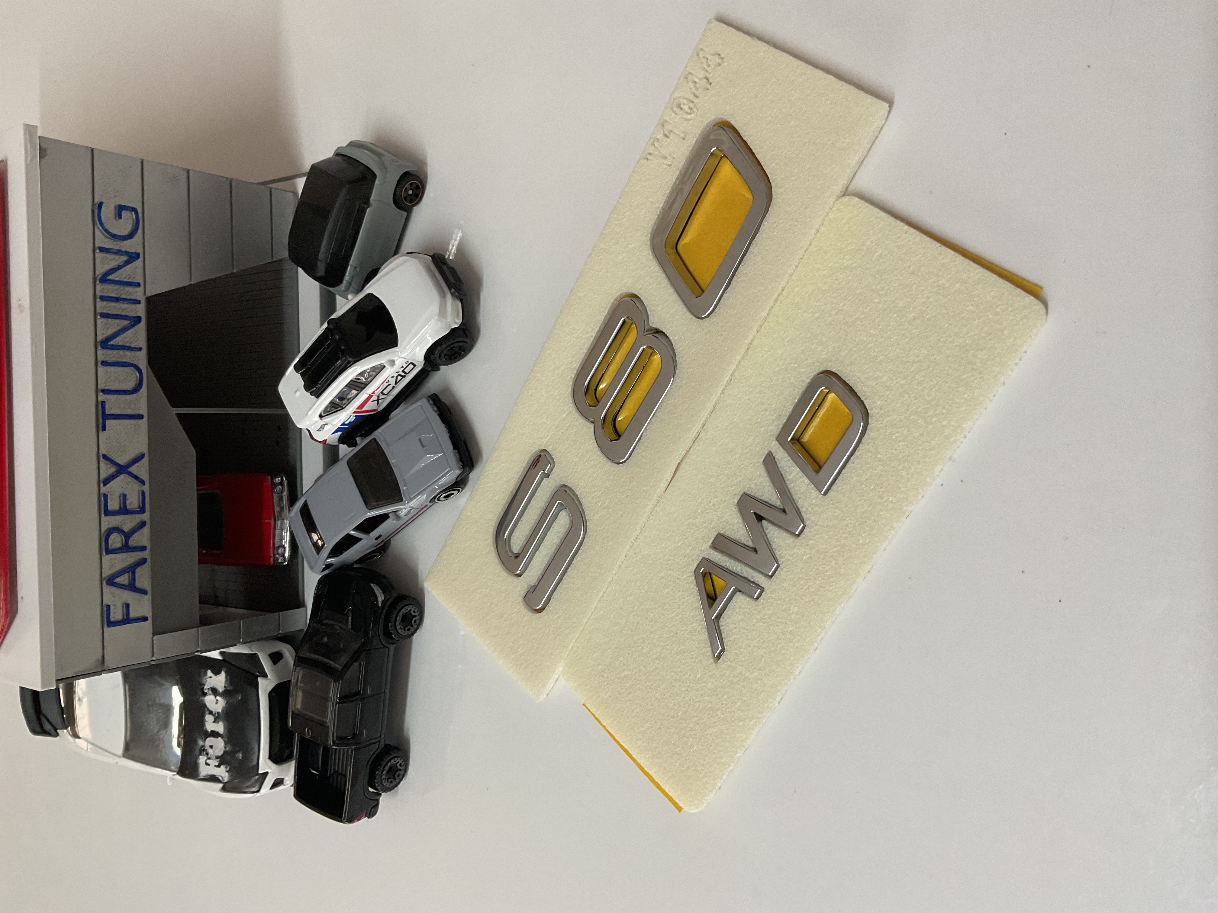 Volvo S80 ve AWD Yeni Nesil Krom Bagaj Yazısı Seti 2’li 3M 3D ABS