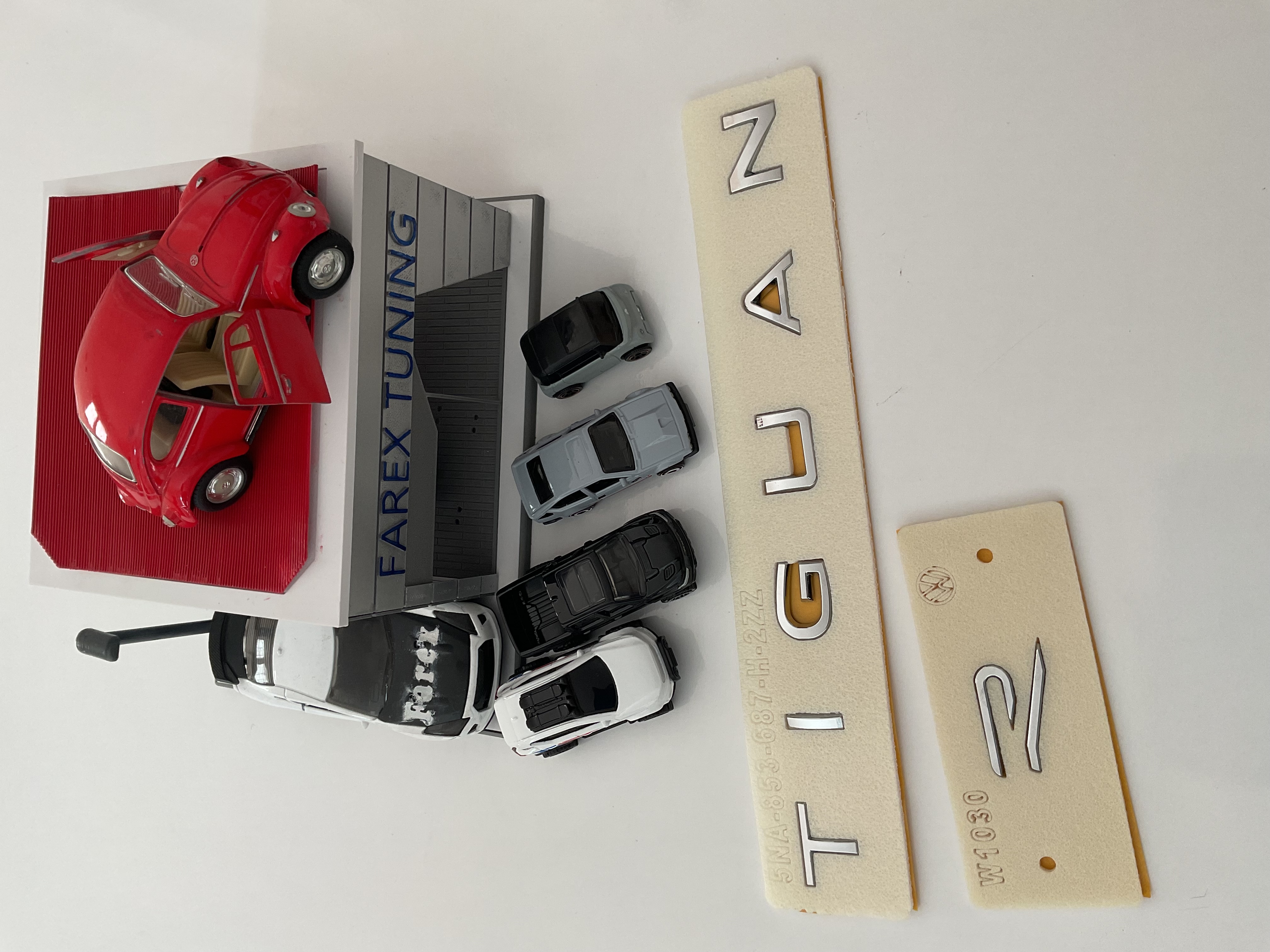 Volkswagen Tiguan & R Küçük (Krom) Yeni Nesil Bagaj Yazısı Seti 3M 3D ABS