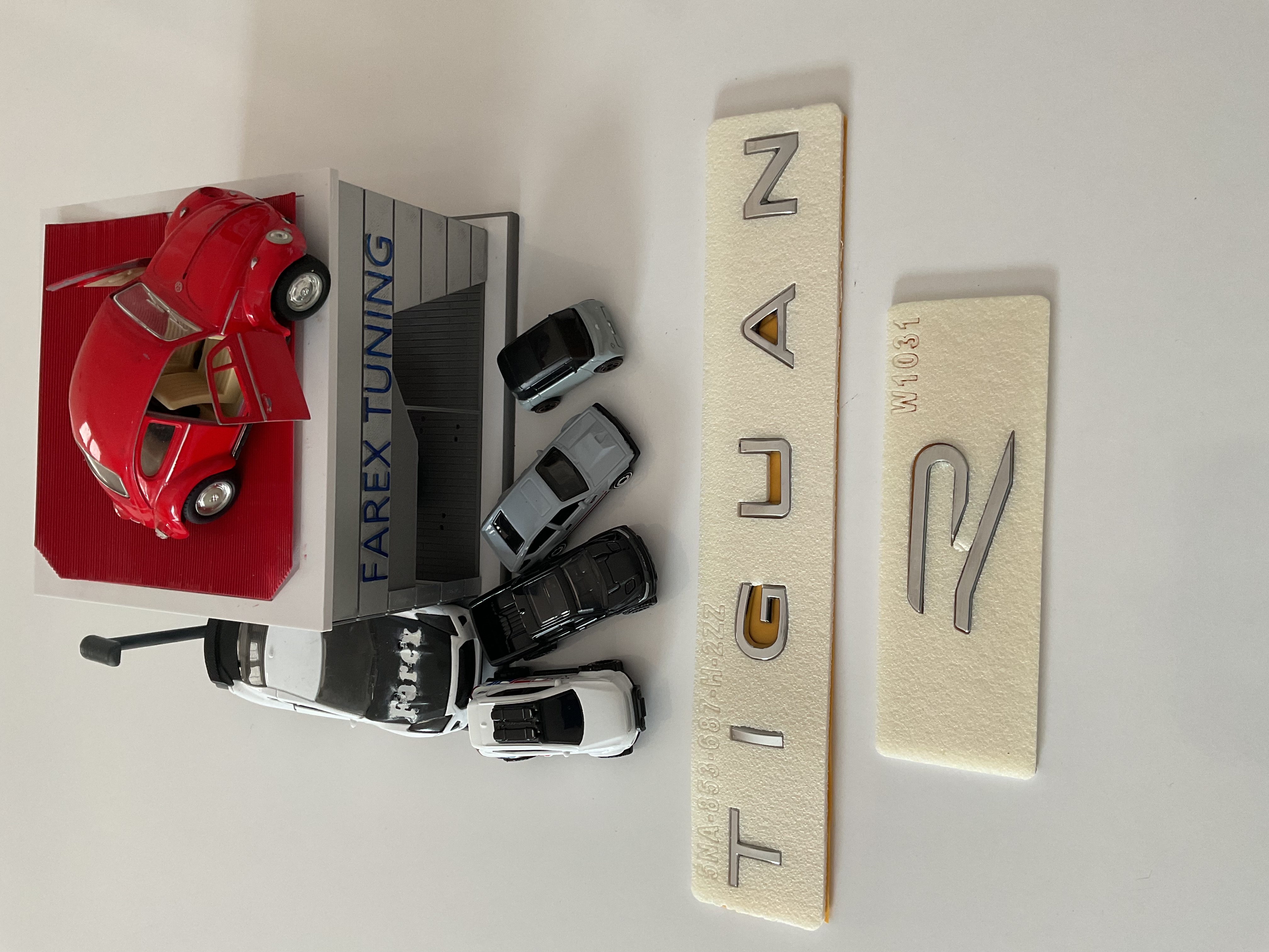 Volkswagen Tiguan & R Büyük (Krom) Yeni Nesil Bagaj Yazısı Seti 3M 3D ABS