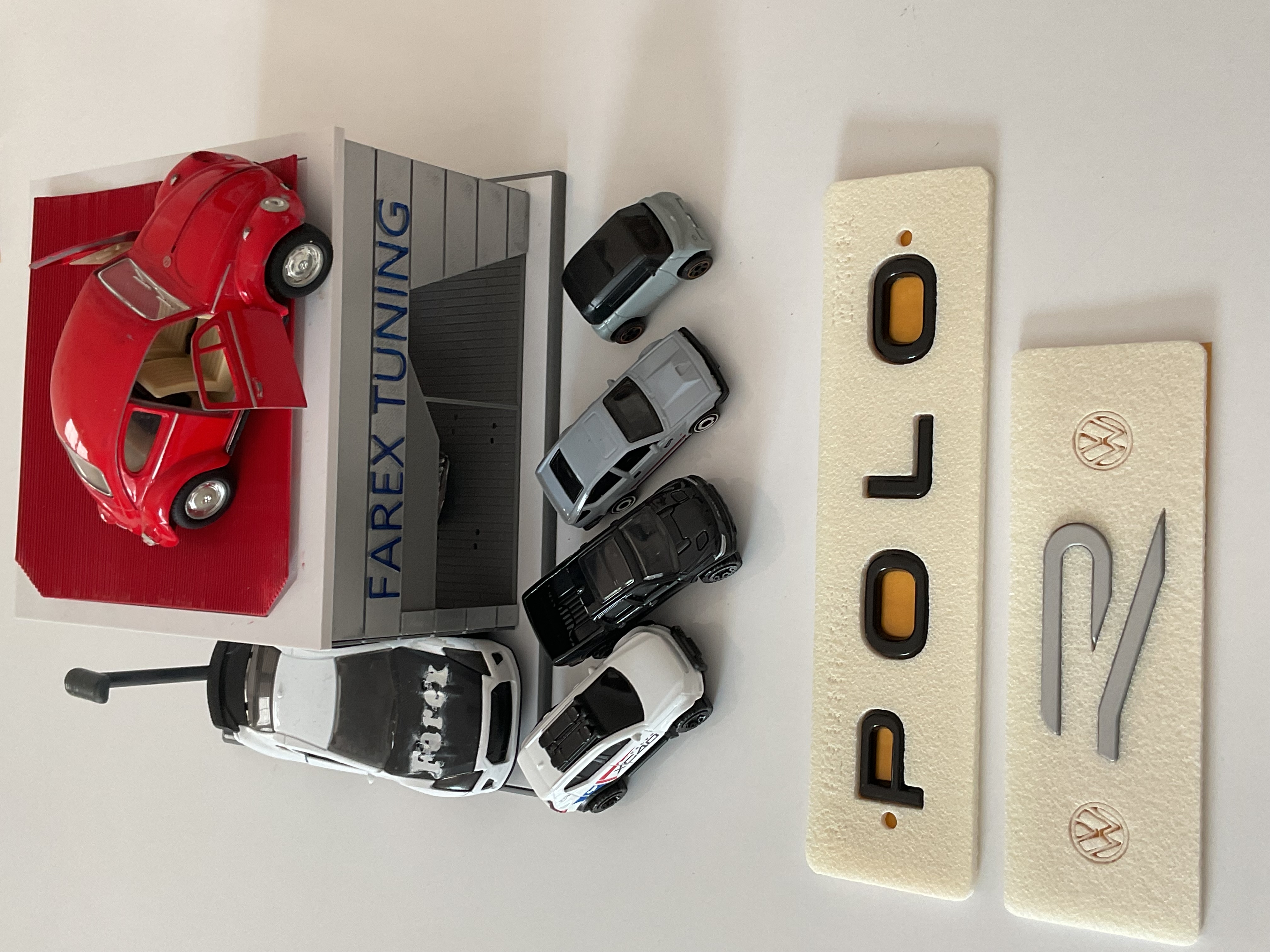 Volkswagen Polo Piano Black ve R Büyük Boy (Gri) Yeni Nesil Bagaj Yazısı 3M 3D ABS