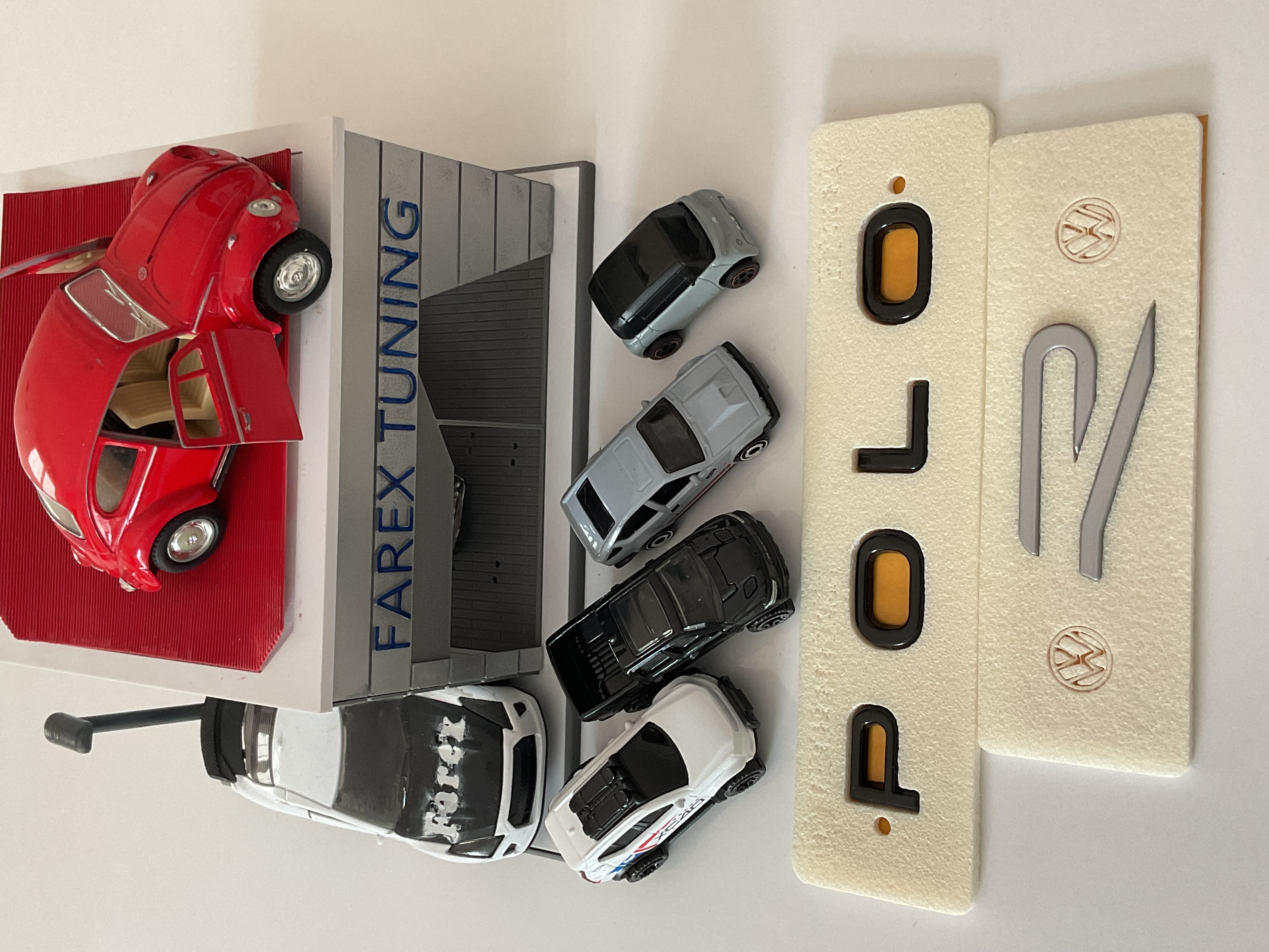 Volkswagen Polo Piano Black ve R Büyük Boy (Gri) Yeni Nesil Bagaj Yazısı 3M 3D ABS