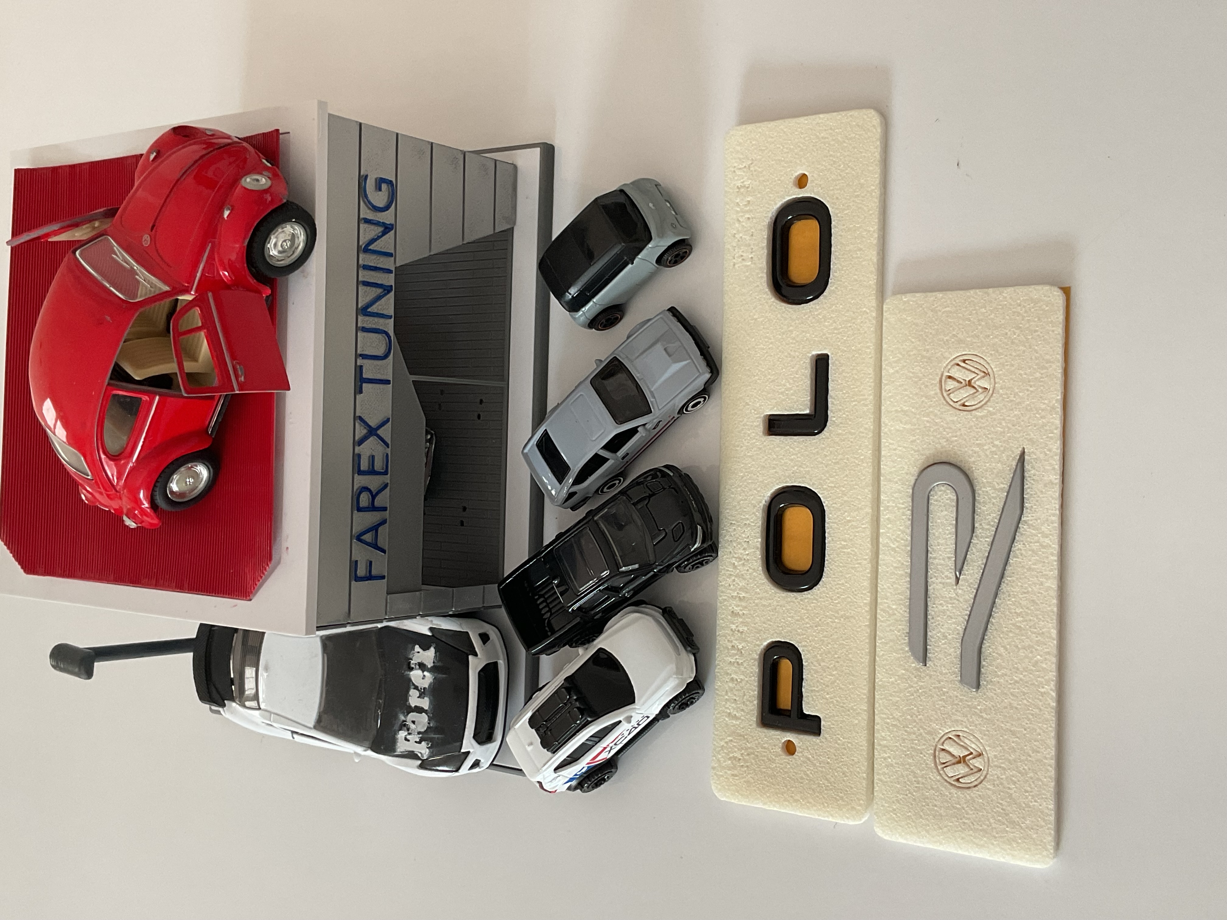 Volkswagen Polo Piano Black ve R Büyük Boy (Gri) Yeni Nesil Bagaj Yazısı 3M 3D ABS