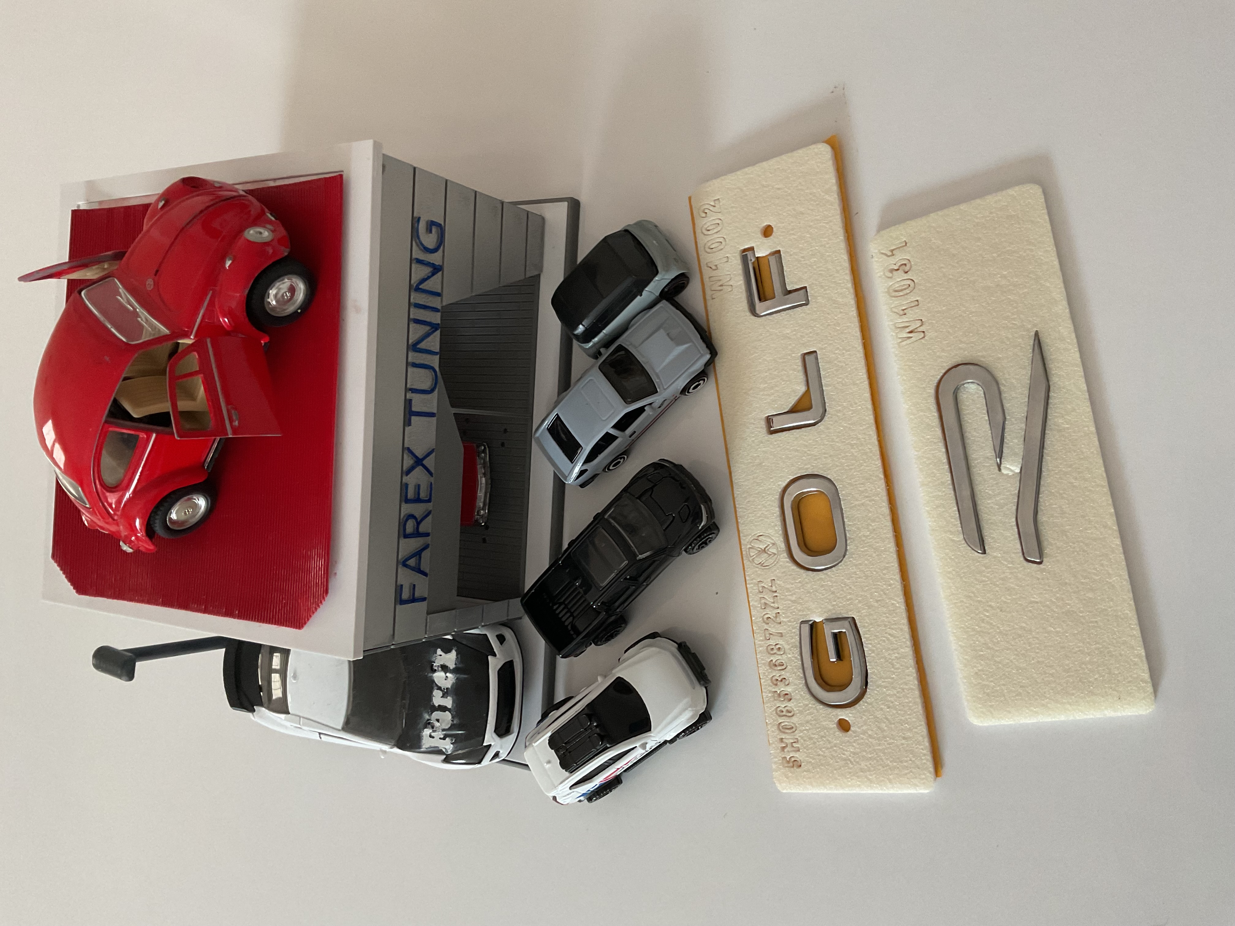 Volkswagen Golf Krom ve R (Krom) Büyük Boy Yeni Nesil Bagaj Yazısı 3M 3D ABS