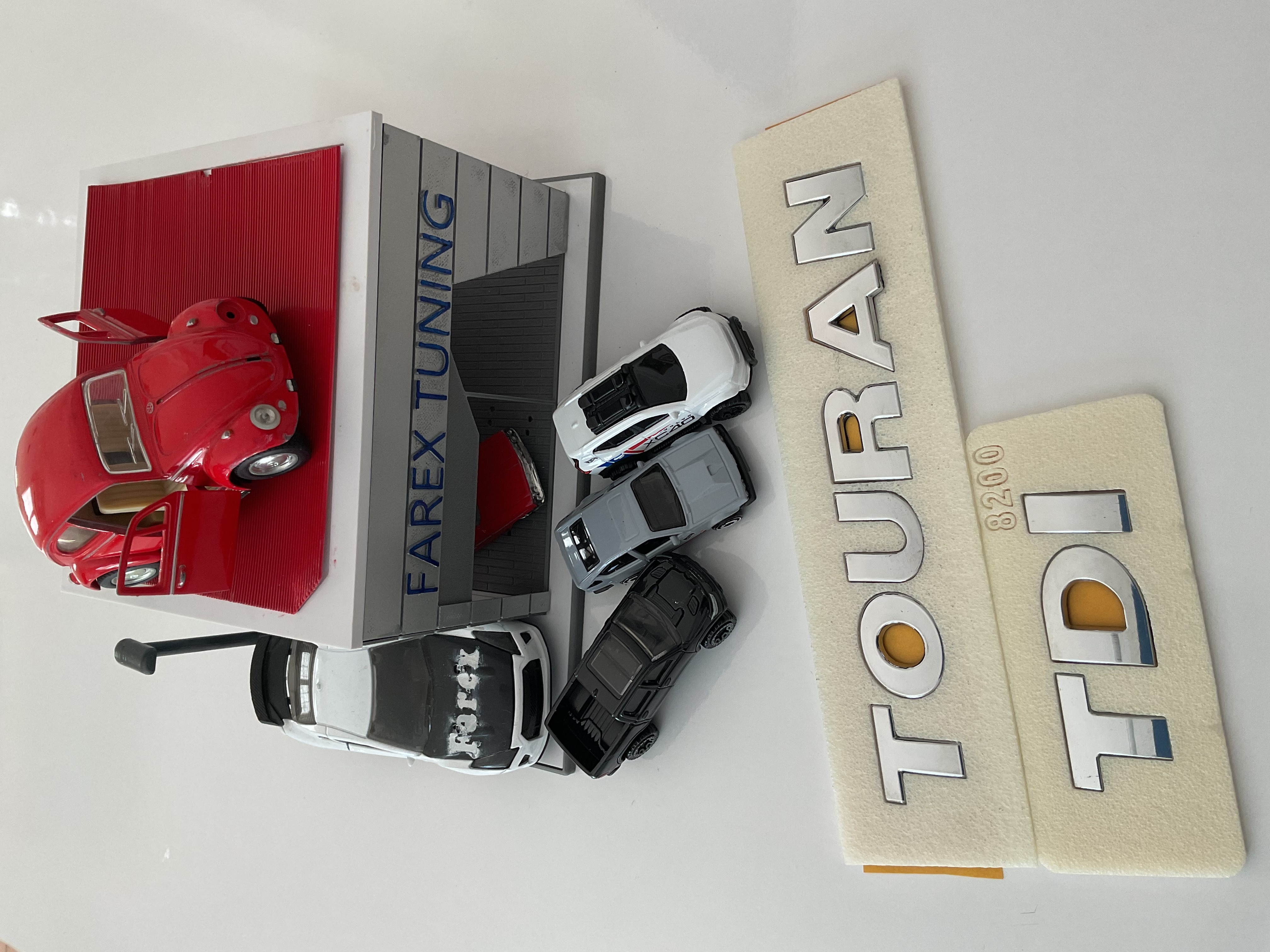 Volkswagen Touran ve TDI  Krom Bagaj Yazısı Seti 2’li 3M 3D ABS