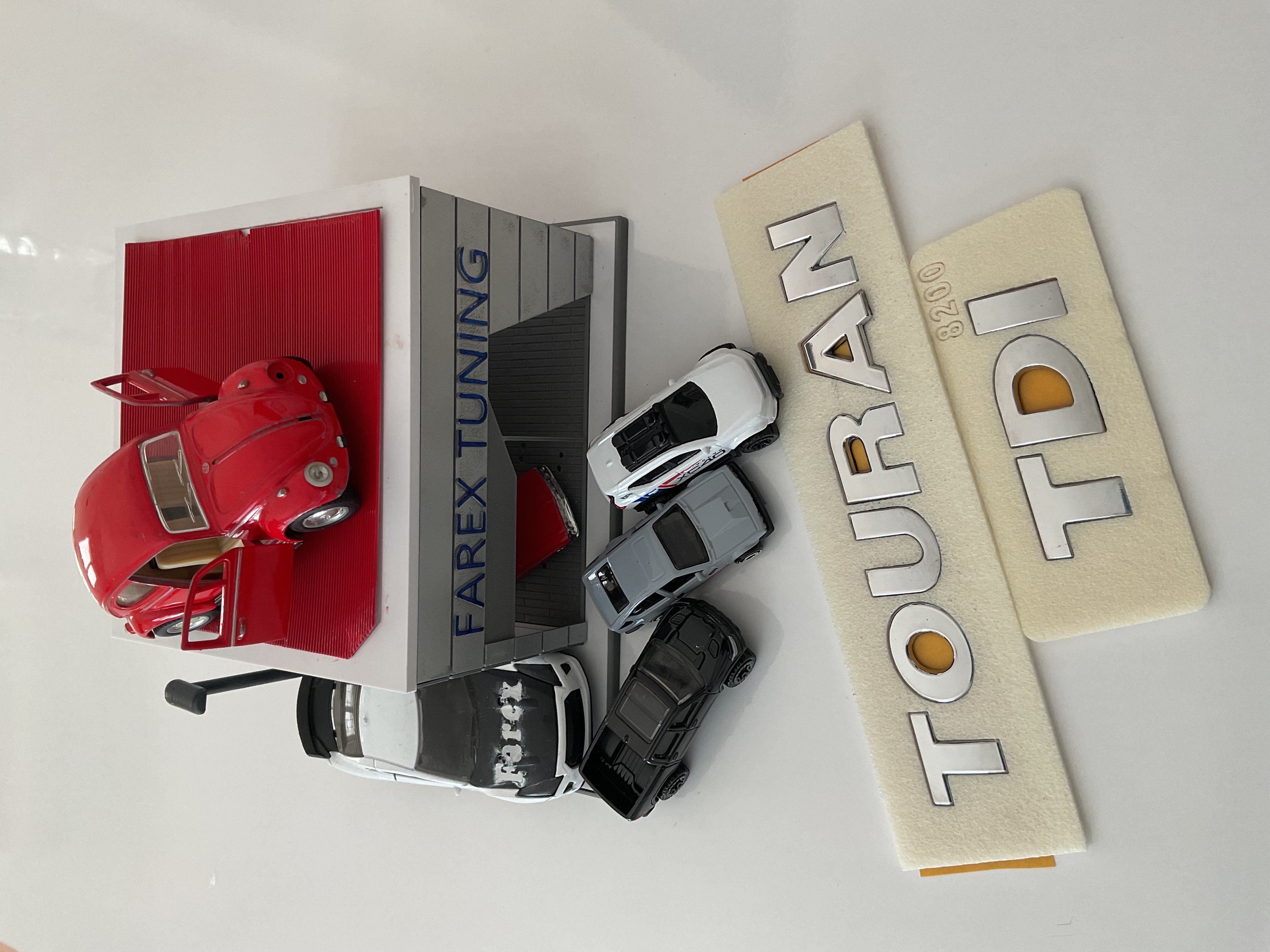 Volkswagen Touran ve TDI  Krom Bagaj Yazısı Seti 2’li 3M 3D ABS