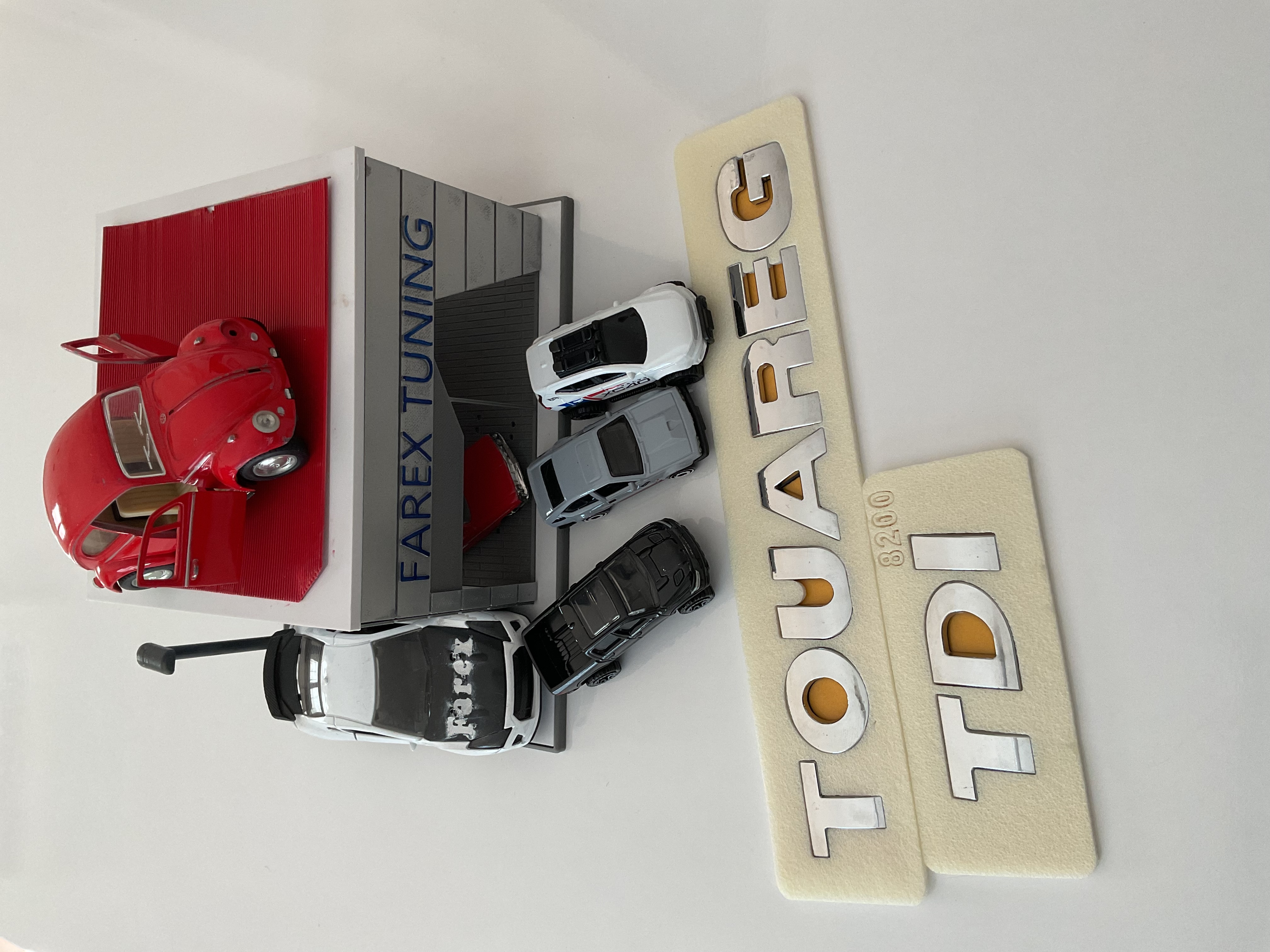 Volkswagen Touareg ve TDI Krom Bagaj Yazısı 3M 3D ABS