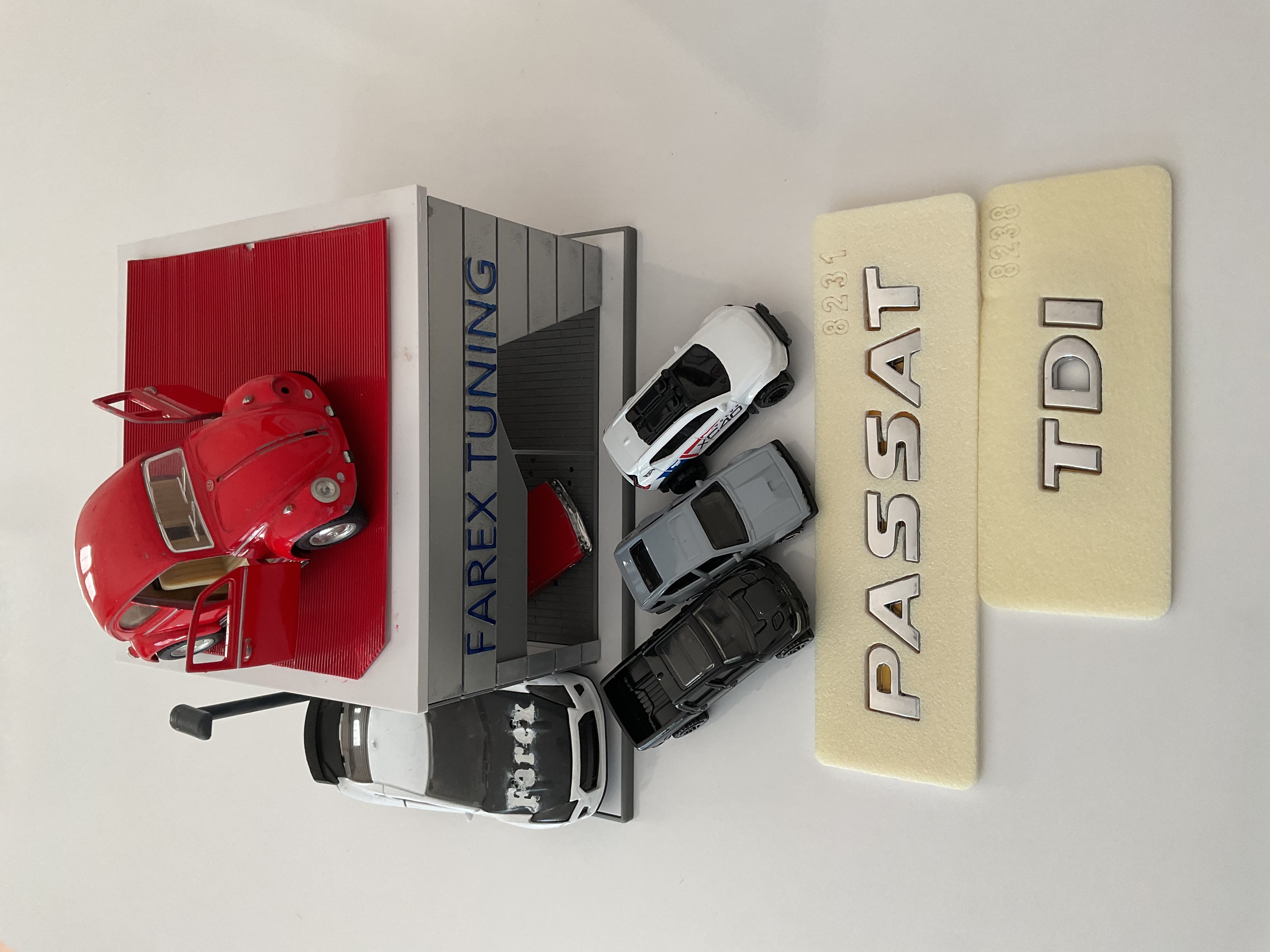 Volkswagen Passat (İtalik) ve TDI Krom Bagaj Yazısı Seti 2’li 3M 3D ABS