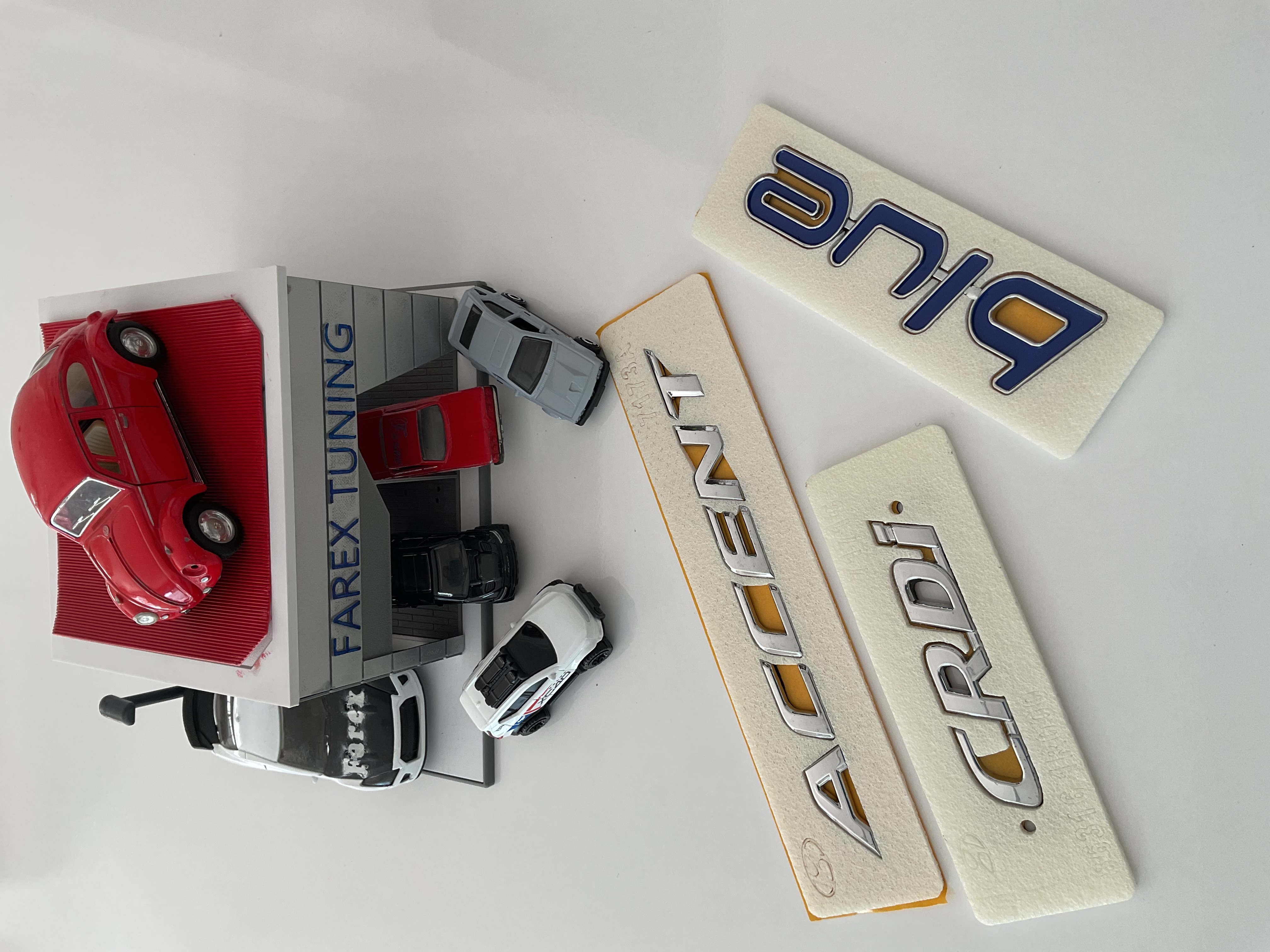 Hyundai Accent-Crdi ve Blue ( Büyük ) Krom Bagaj Yazısı Seti 3M 3D ABS