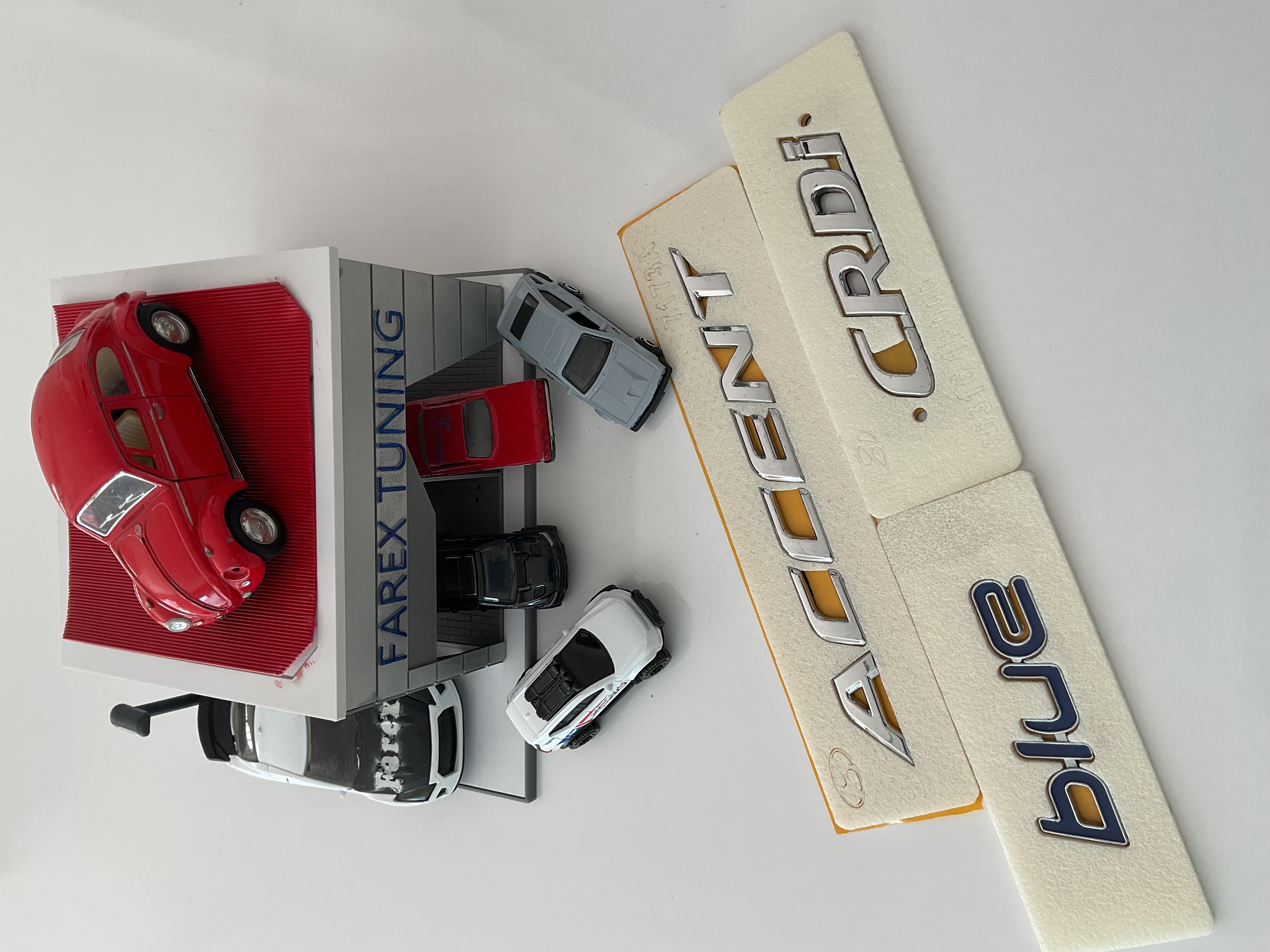 Hyundai Accent-Crdi ve Blue ( Küçük ) Krom Bagaj Yazısı Seti 3M 3D ABS