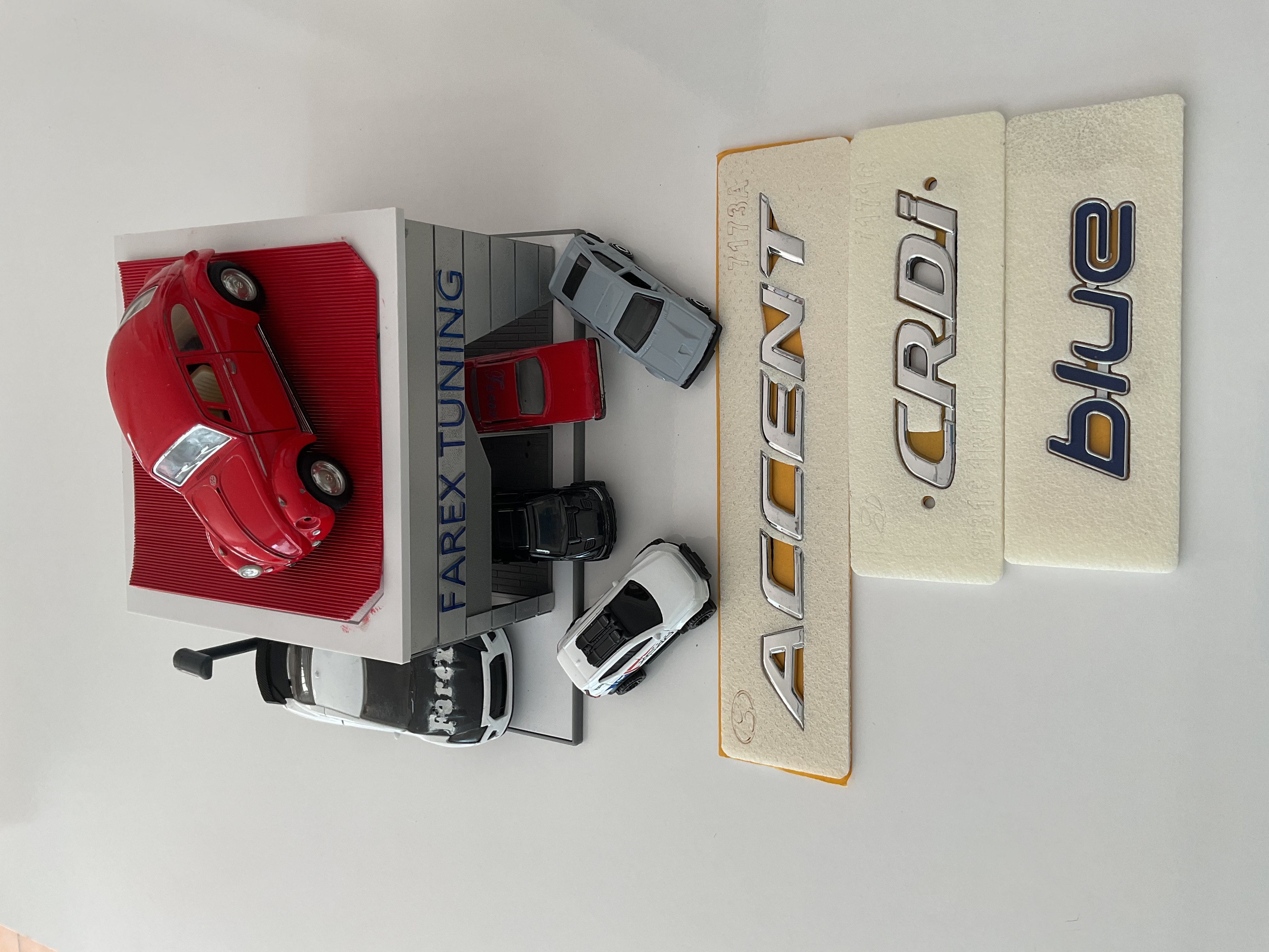 Hyundai Accent-Crdi ve Blue ( Küçük ) Krom Bagaj Yazısı Seti 3M 3D ABS