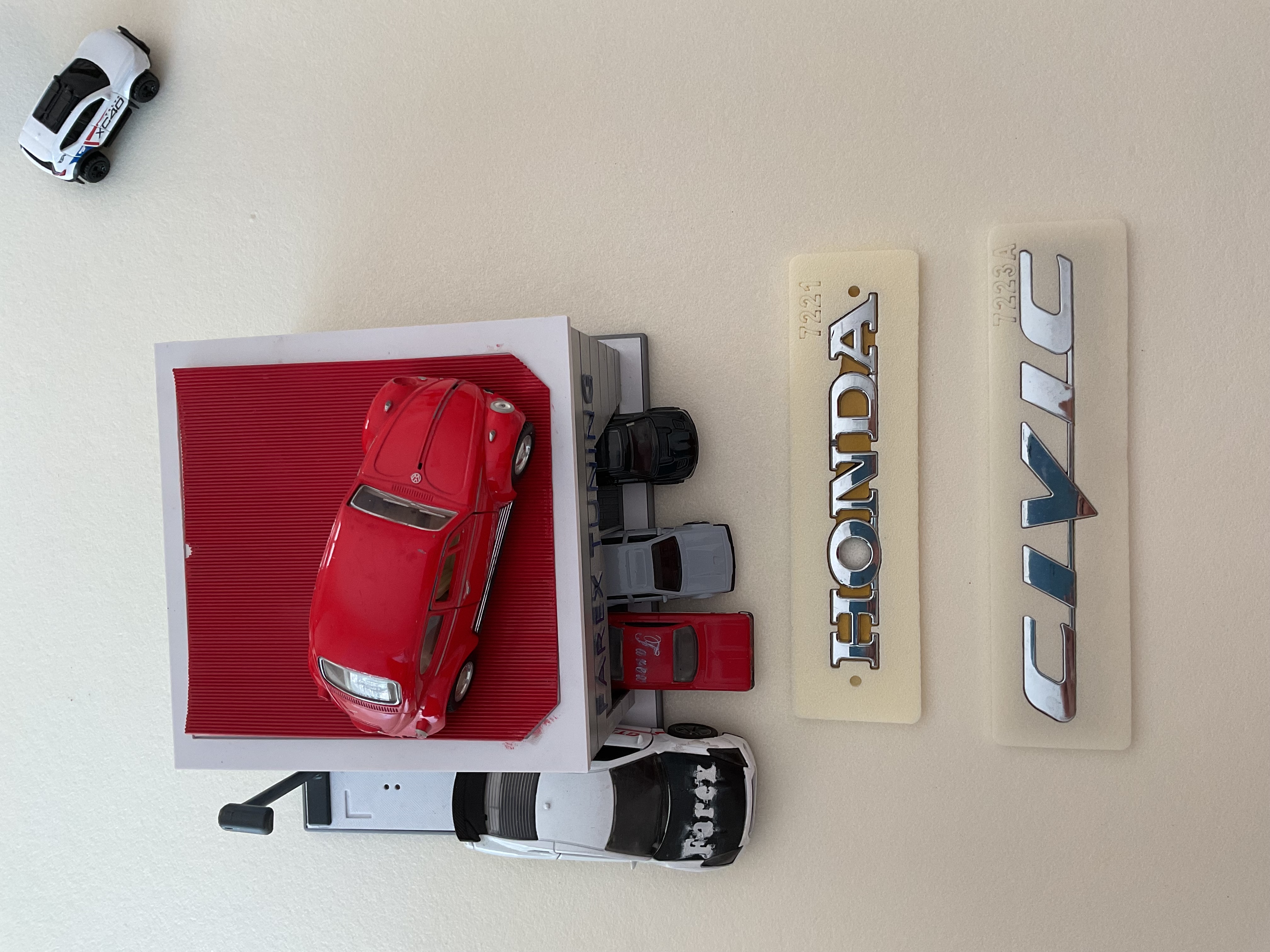 Honda ve Civic Krom Bagaj Yazısı Seti 2’li 3M 3D ABS