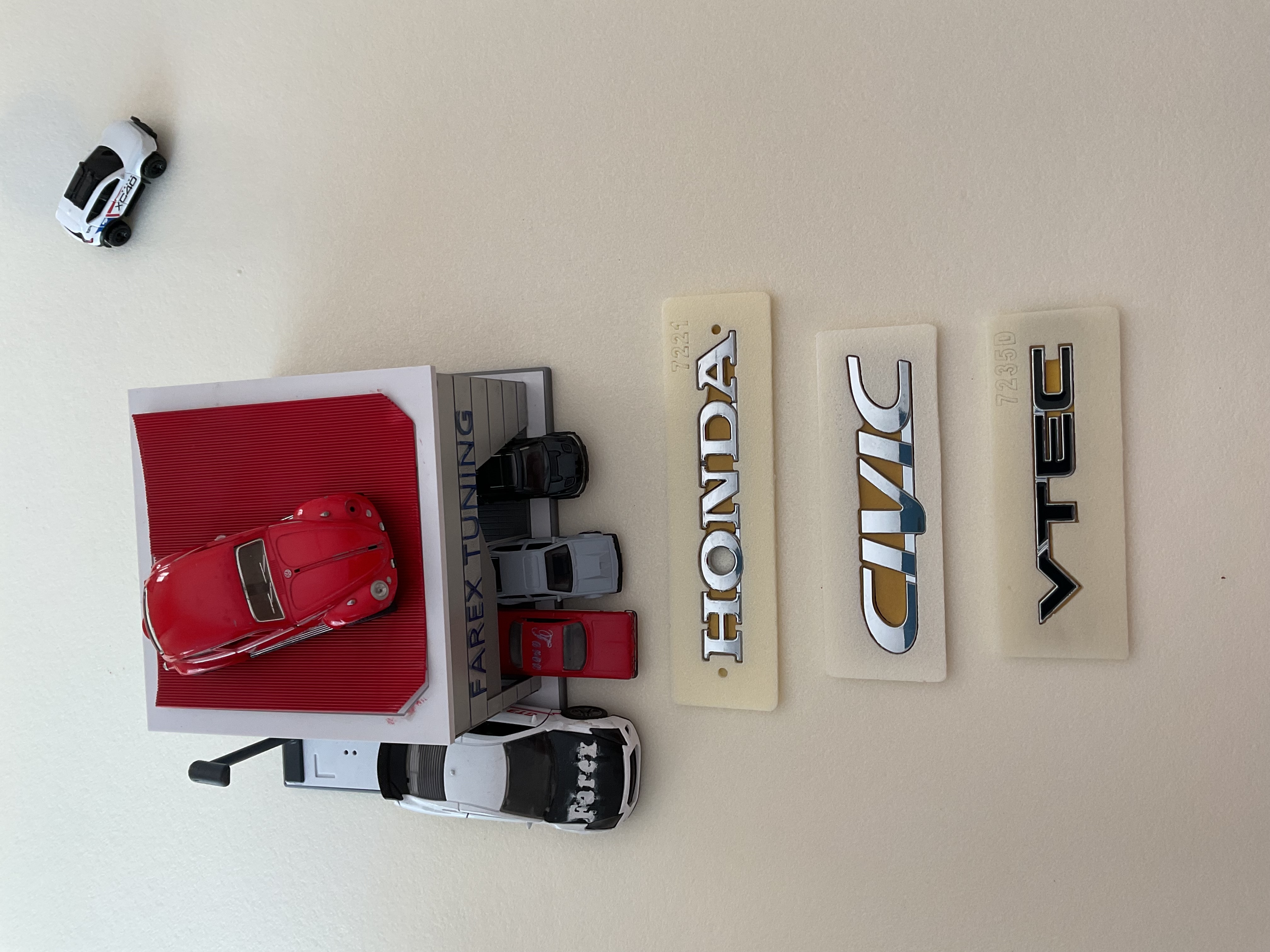 Honda-Civic Krom ve Vtec (Siyah) Bagaj Yazısı Seti 3’lü 3M 3D ABS