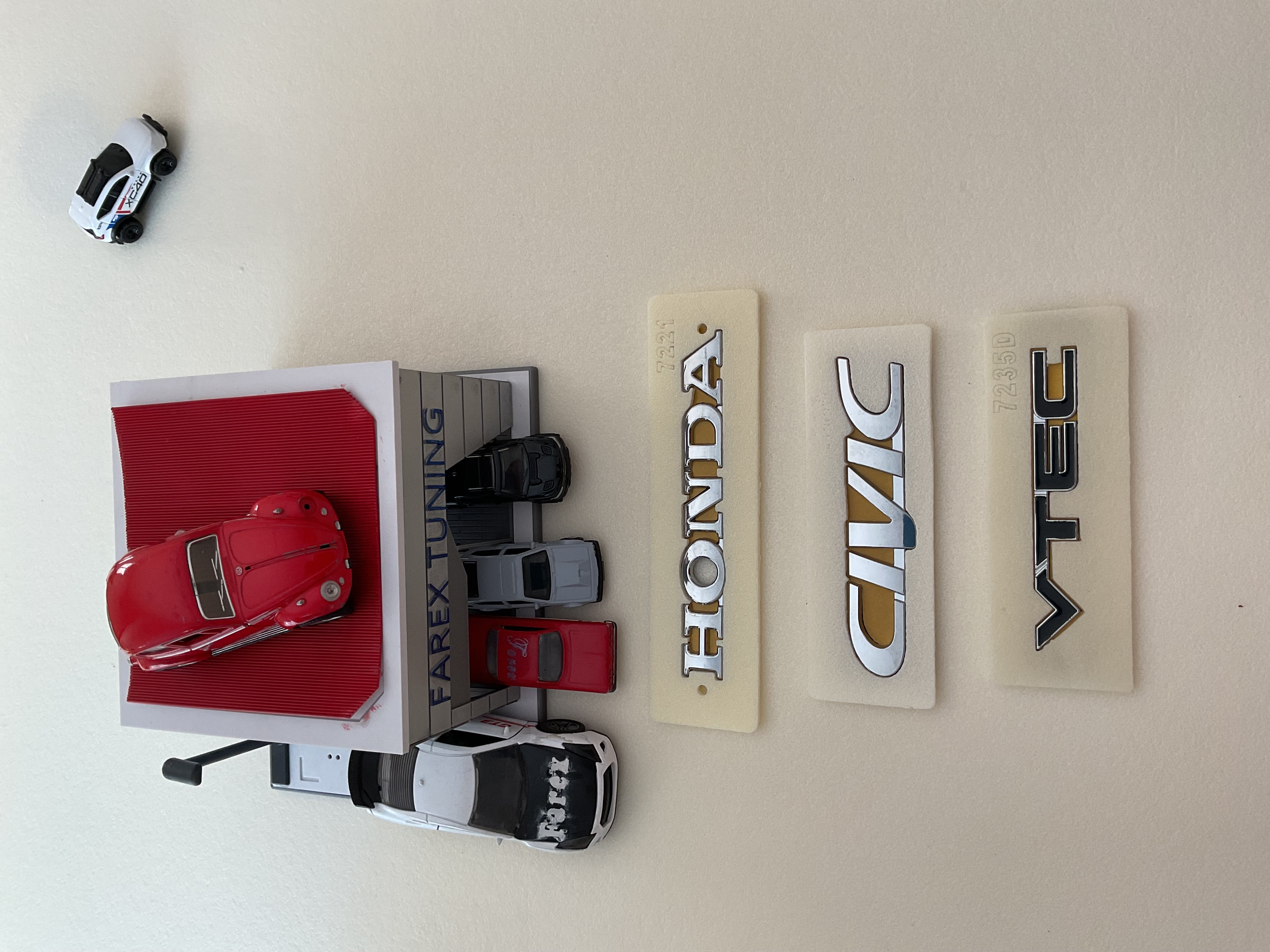 Honda-Civic Krom ve Vtec (Siyah) Bagaj Yazısı Seti 3’lü 3M 3D ABS