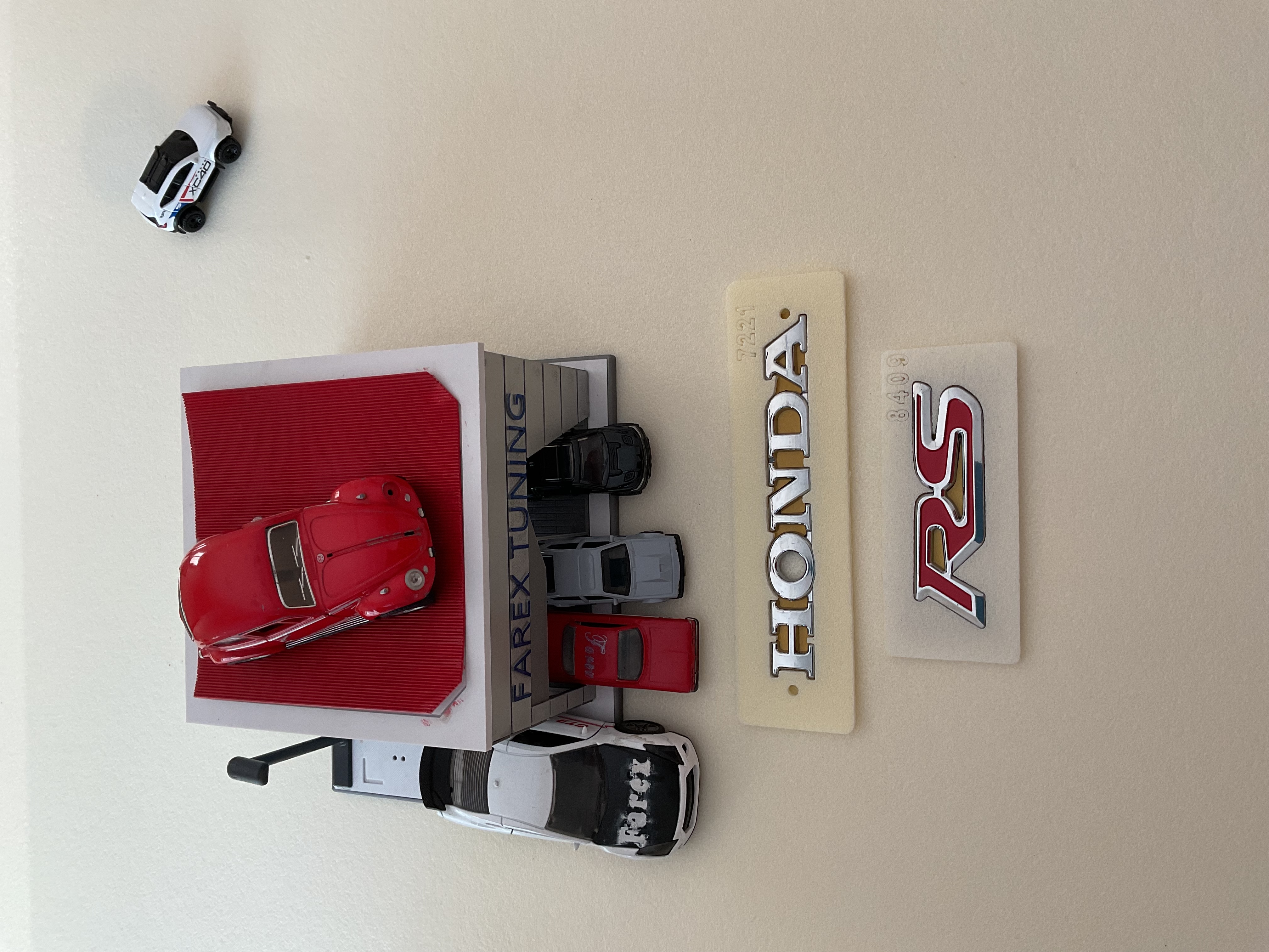 Honda ve RS (Kırmızı) Krom Bagaj Yazısı Seti