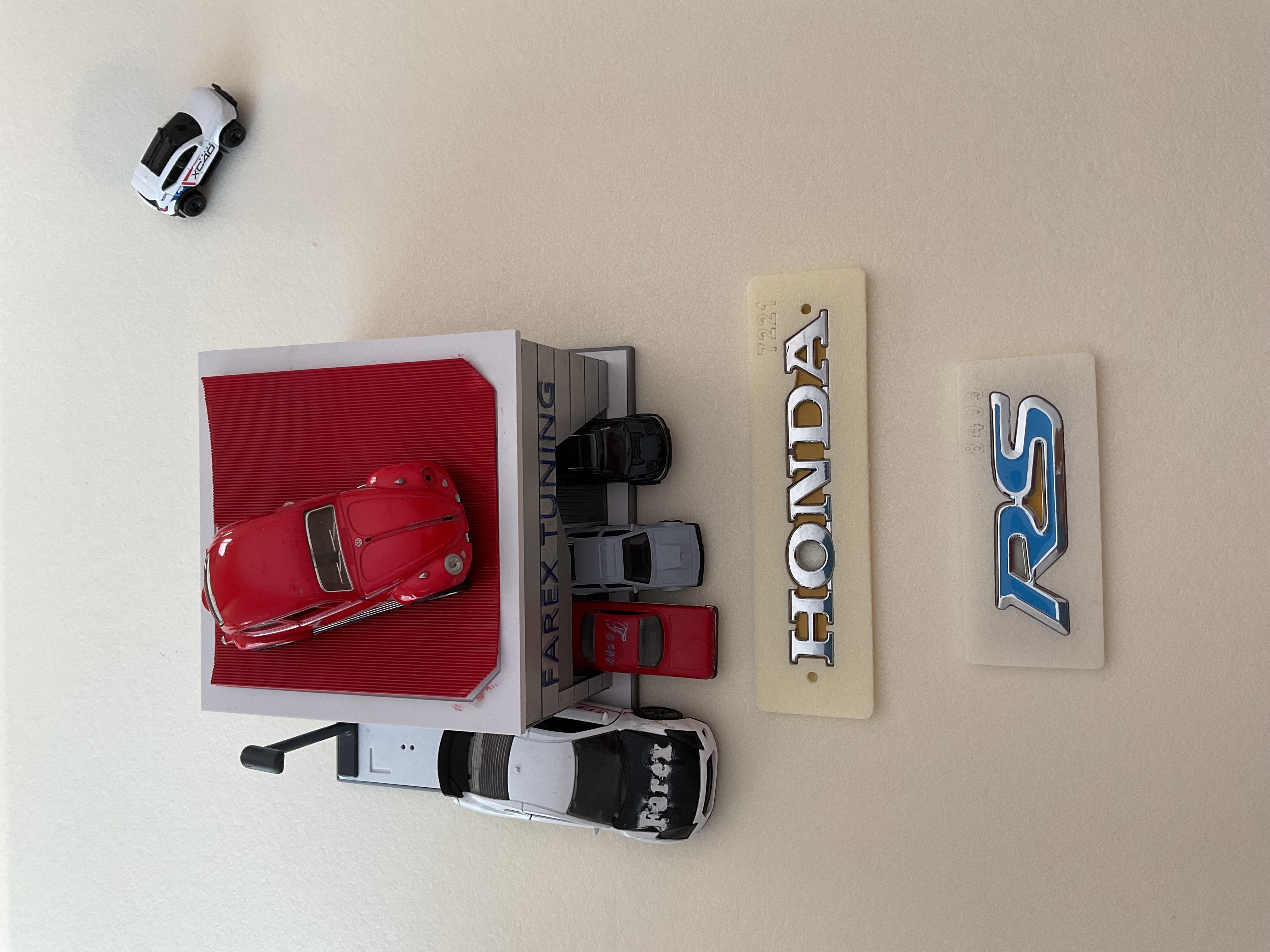 Honda ve RS (Turkuaz) Krom Bagaj Yazısı Seti