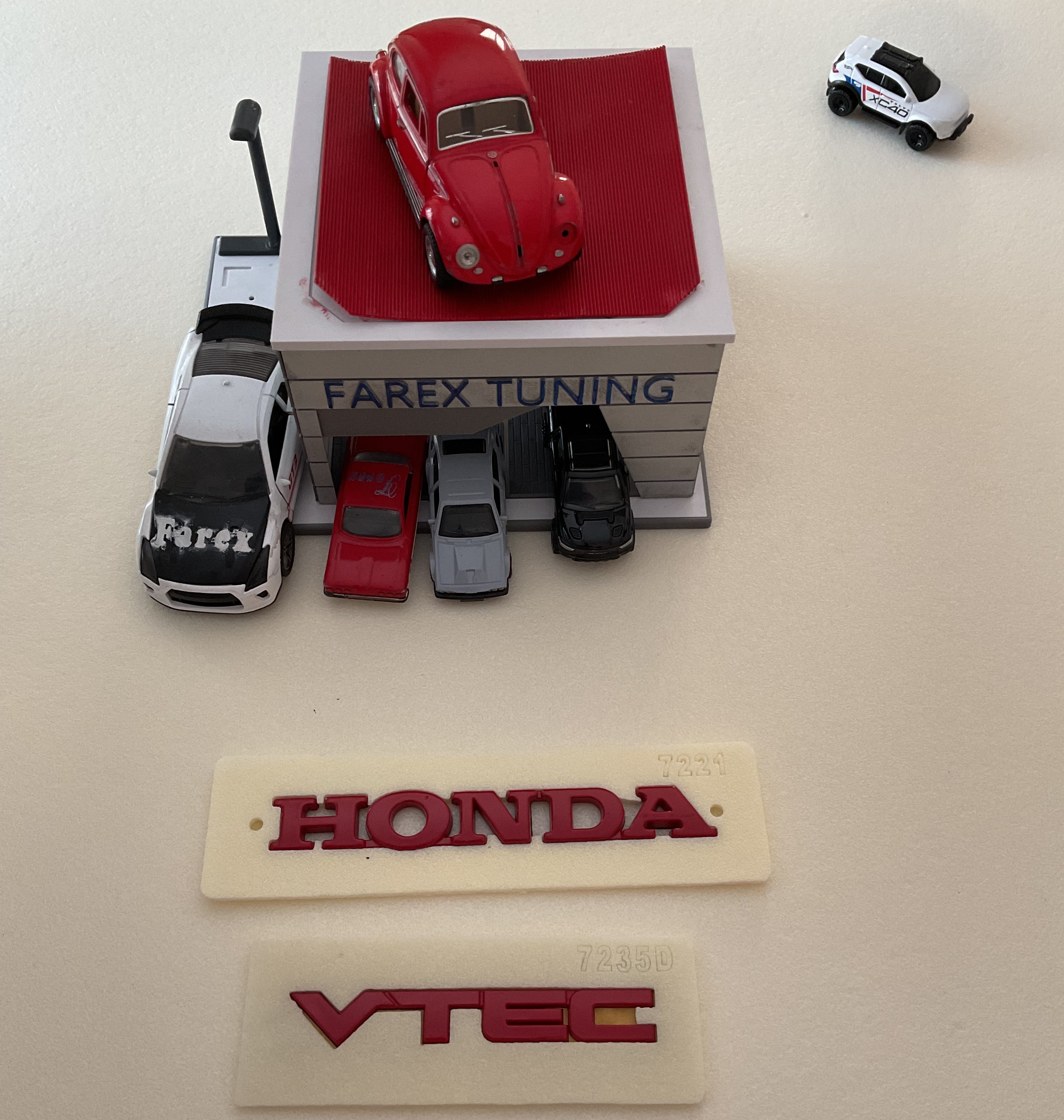 Honda ve Vtec Kırmızı Bagaj Yazısı Seti 2’li