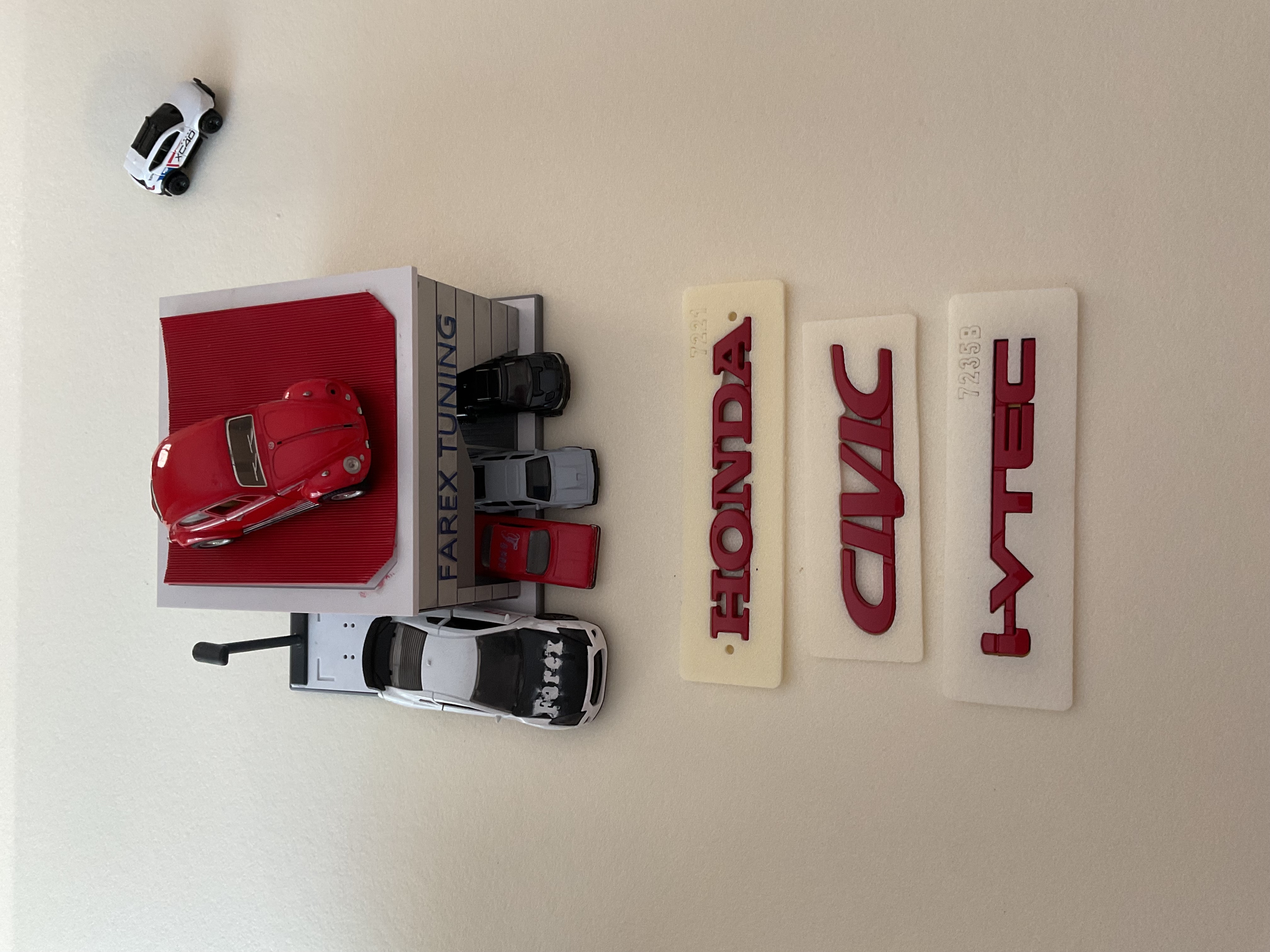 Honda-Civic ve i-Vtec Kırmızı Bagaj Yazısı Seti 2’li