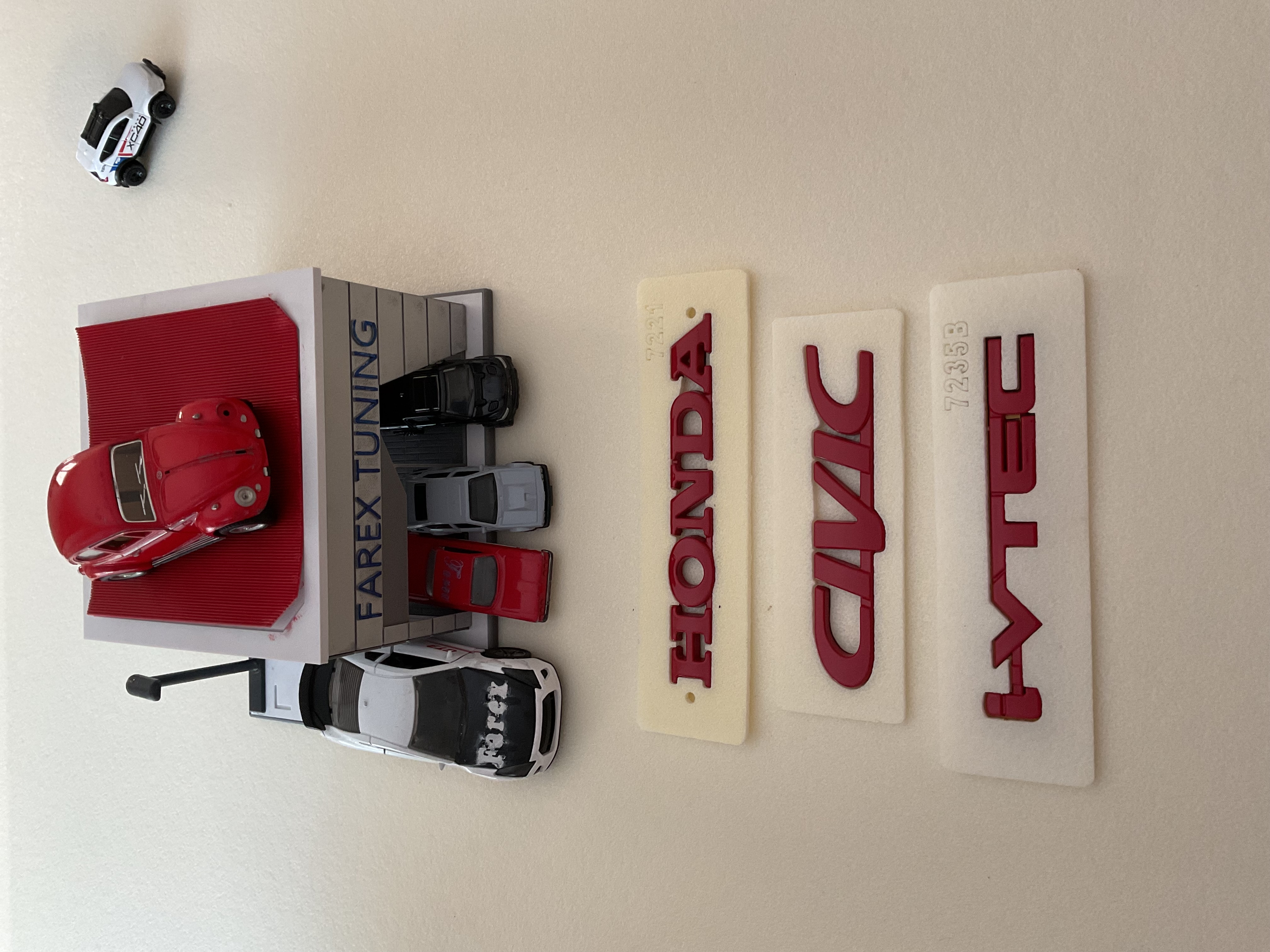 Honda-Civic ve i-Vtec Kırmızı Bagaj Yazısı Seti 2’li