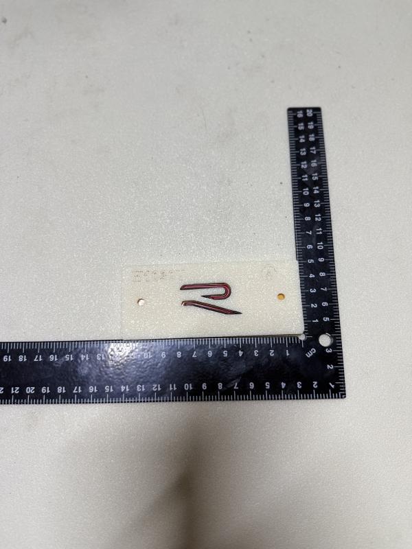 Volkswagen R Kırmızı-Piano Black Küçük Boy 4,5 cm 3M 3D ABS ( Tüm Modeller)