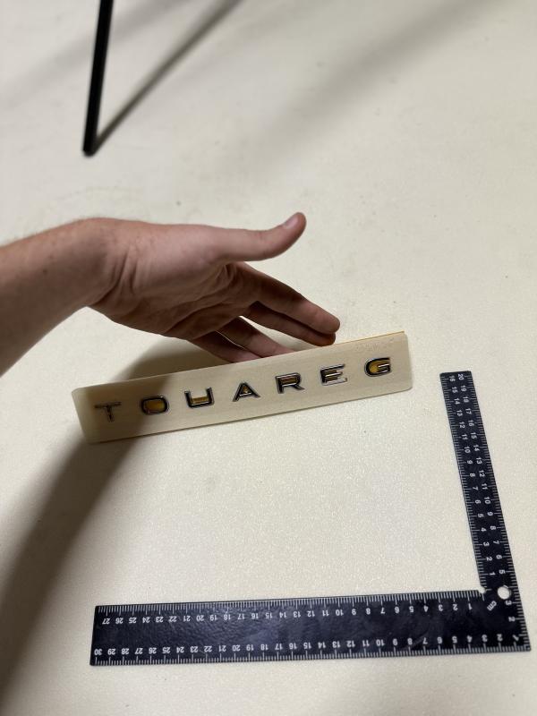 Volkswagen Touareg Yeni Nesil Bagaj Yazısı Logosu Arması 3M 3D ABS 25 cm