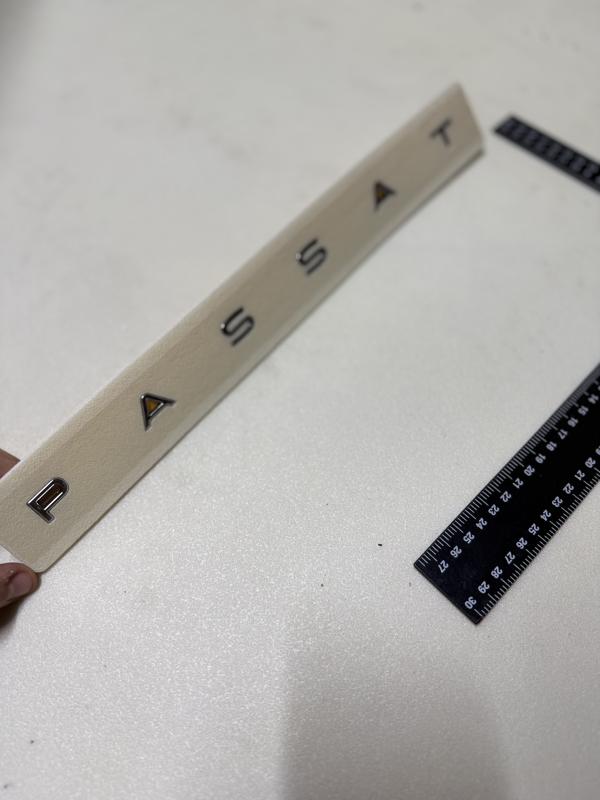 Volkswagen Passat Uyumlu 33 cm Yeni Nesil Boşluklu Krom Bagaj Yazısı Logosu Arması 3M 3D ABS