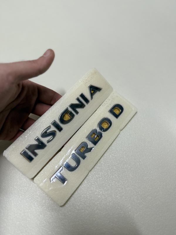 Opel Insignia ve Turbo D Krom Bagaj Yazısı Seti 2’li Paket 3M 3D ABS