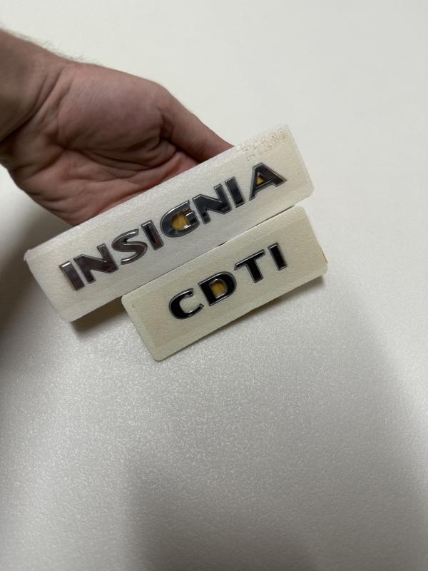 Opel Insignia ve CDTI Krom Bagaj Yazısı Seti 2’li Paket 3M 3D ABS