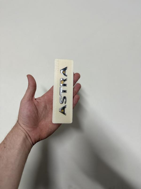 Opel Astra Krom Bagaj Yazısı Arması Logosu 3M 3D ABS