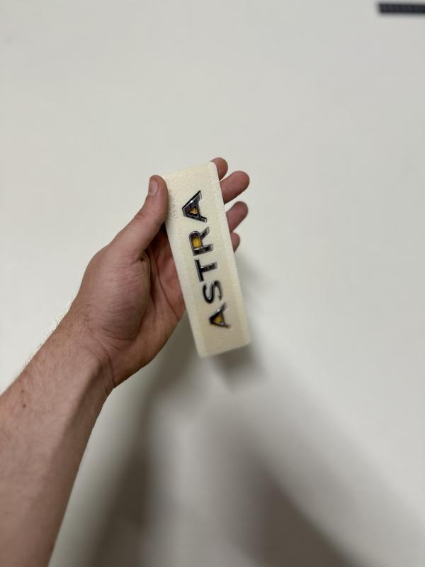 Opel Astra Krom Bagaj Yazısı Arması Logosu 3M 3D ABS