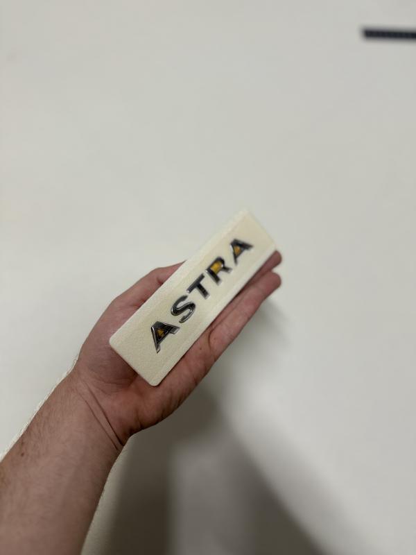 Opel Astra Krom Bagaj Yazısı Arması Logosu 3M 3D ABS