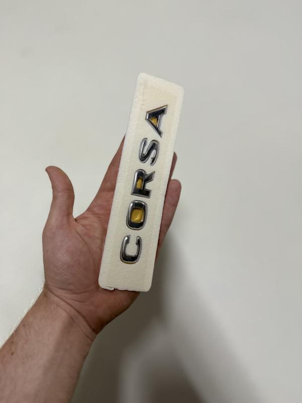 Opel Corsa Bagaj Yazısı Logosu Arması 3M 3D ABS