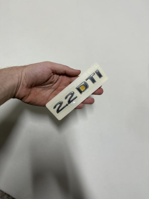 Opel 2.2 DTI Krom Bagaj Yazısı Astra,Signum,Zafira,Vectra,Omega,Sintra Uyumlu 3M 3D ABS Logo Arma