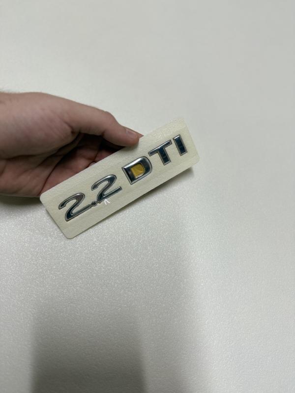 Opel 2.2 DTI Krom Bagaj Yazısı Astra,Signum,Zafira,Vectra,Omega,Sintra Uyumlu 3M 3D ABS Logo Arma