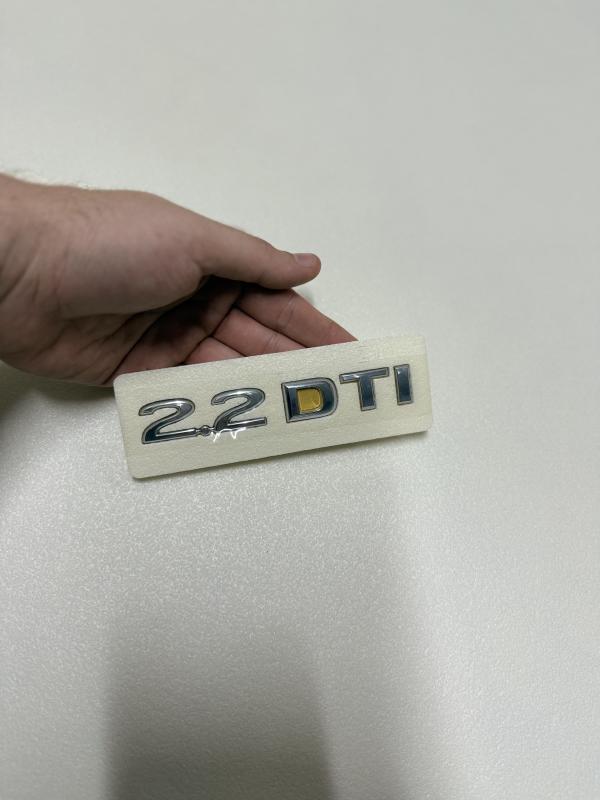 Opel 2.2 DTI Krom Bagaj Yazısı Astra,Signum,Zafira,Vectra,Omega,Sintra Uyumlu 3M 3D ABS Logo Arma