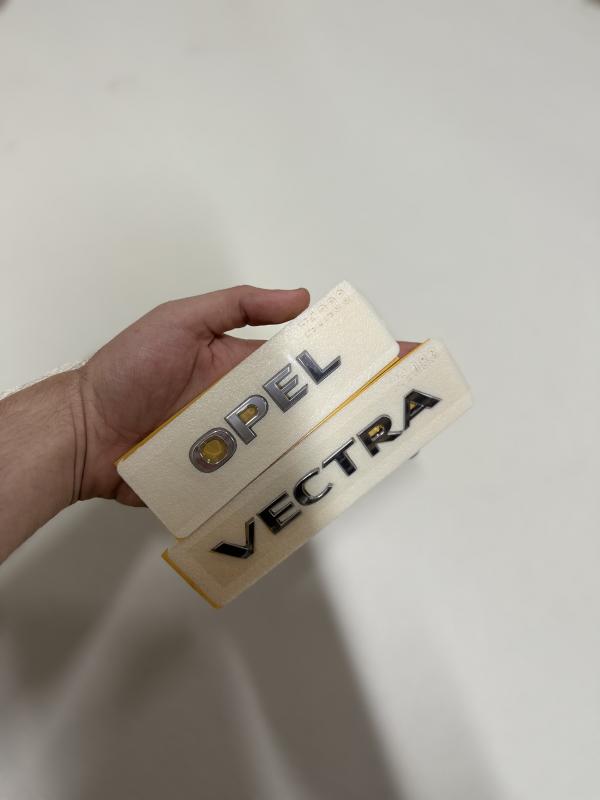 Opel ve Vectra Krom Bagaj Yazısı Seti 2’li 3M 3D ABS Logo Arma