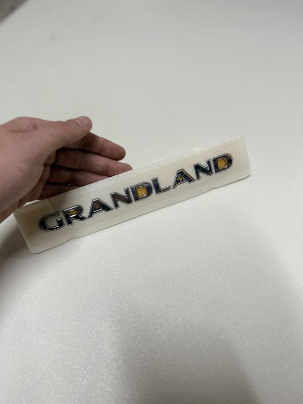 Grandland Krom Bagaj Yazısı 3M 3D ABS Logo Arma