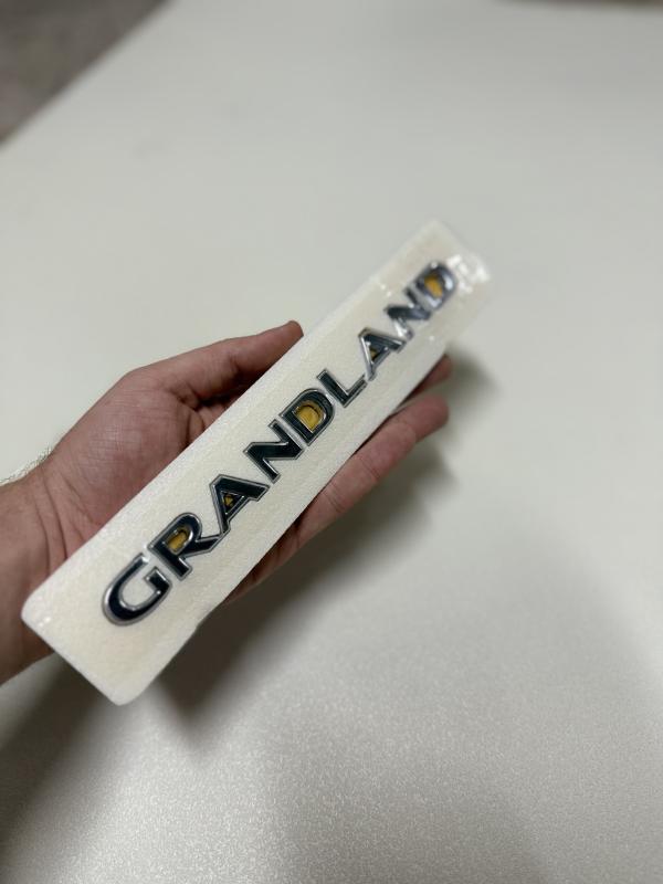 Grandland Krom Bagaj Yazısı 3M 3D ABS Logo Arma