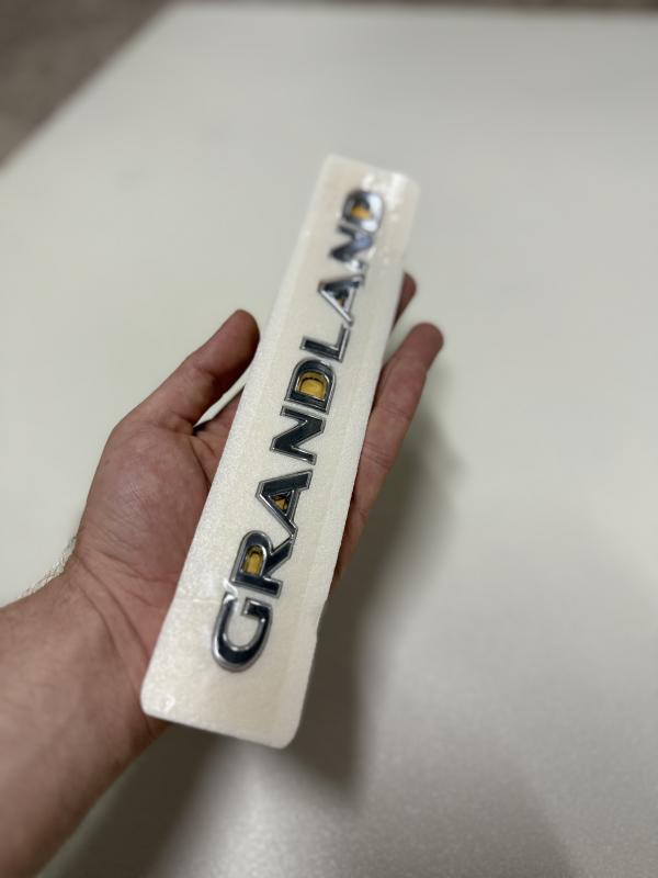 Grandland Krom Bagaj Yazısı 3M 3D ABS Logo Arma