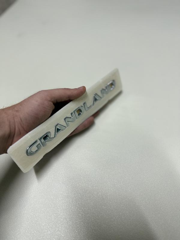 Grandland Krom Bagaj Yazısı 3M 3D ABS Logo Arma