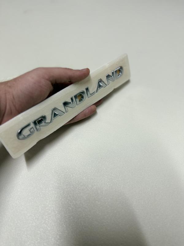 Grandland Krom Bagaj Yazısı 3M 3D ABS Logo Arma