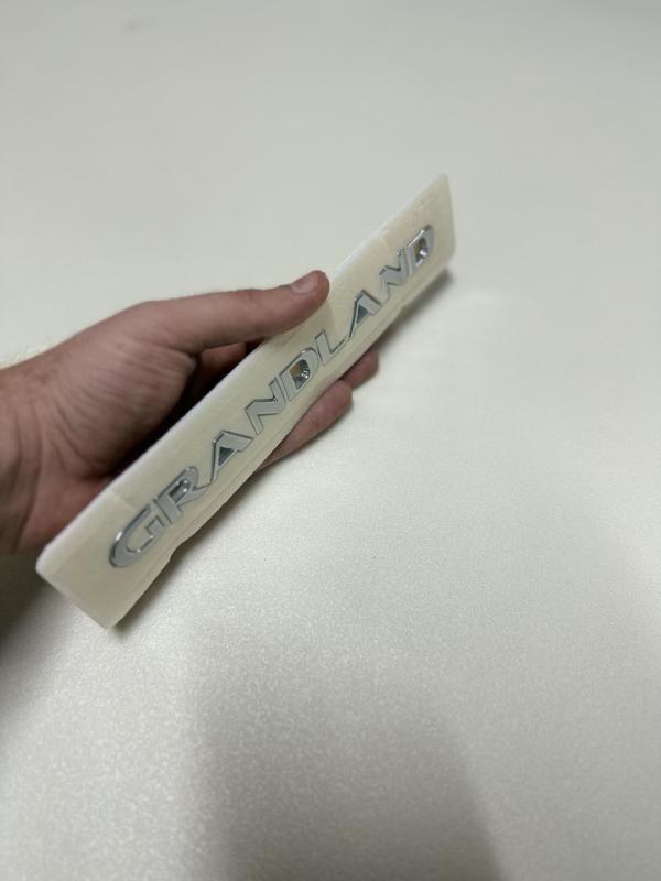 Grandland Krom Bagaj Yazısı 3M 3D ABS Logo Arma